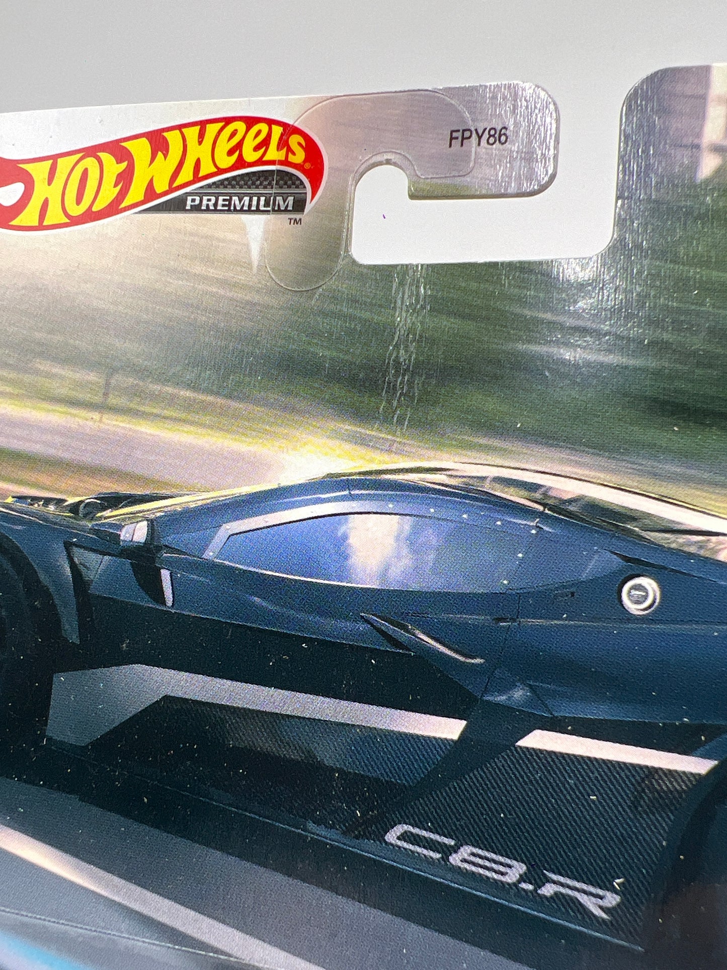 Hot Wheels Premium Car Culture American Scene CHASE #0 Corvette C8.R Black W/Protector Bad Card