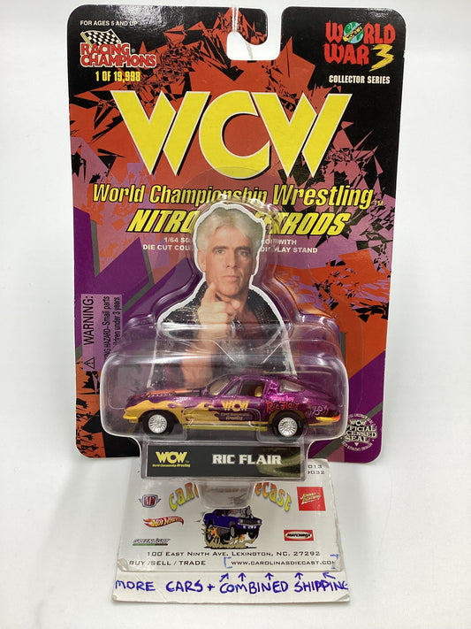 Racing Champions WCW Nitro Streetrods Ric Flair 63 Chevy Corvette Purple SR