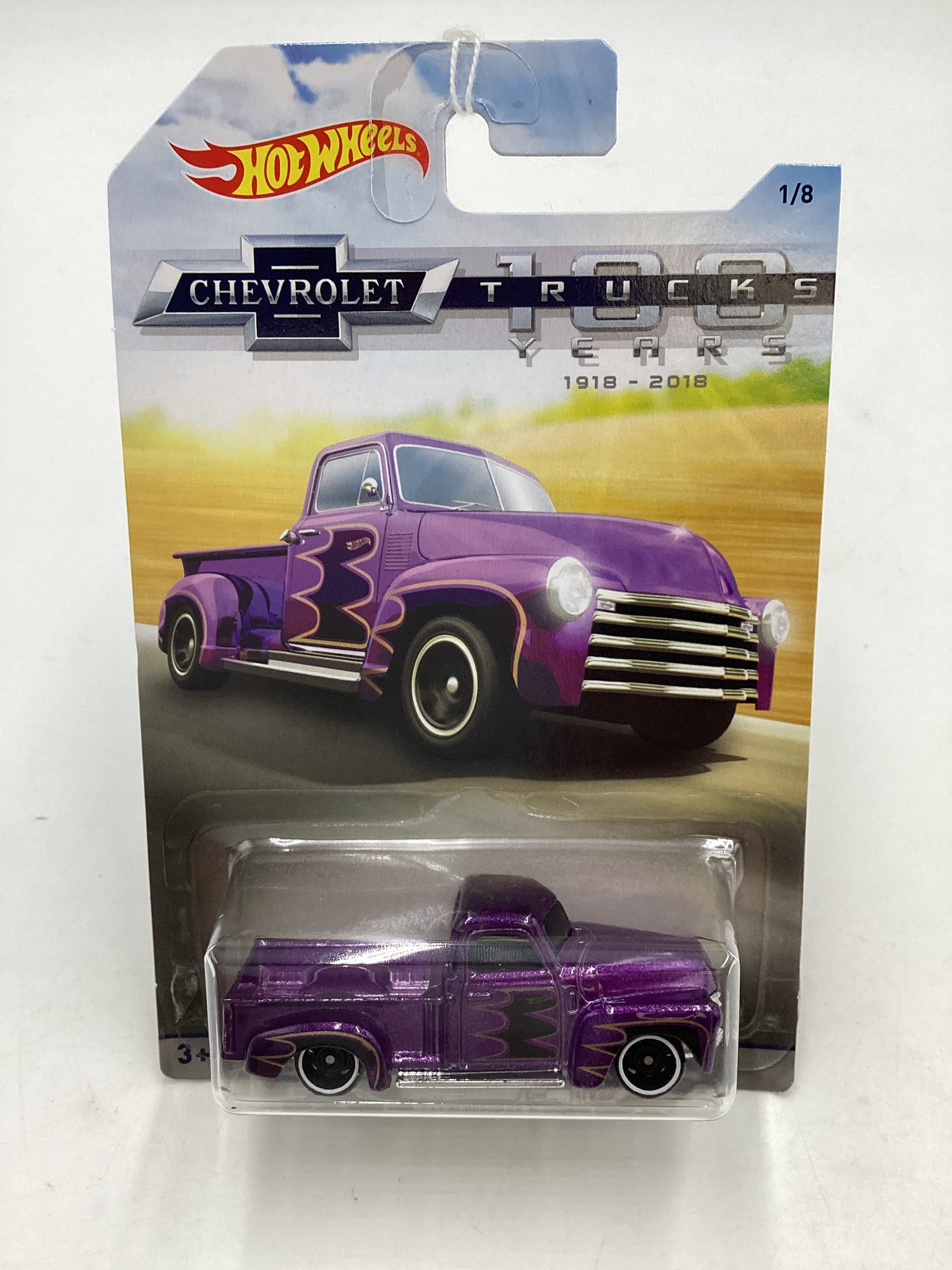 Hot Wheels Walmart 100 Years Chevy #1 52 Chevy Purple 161S