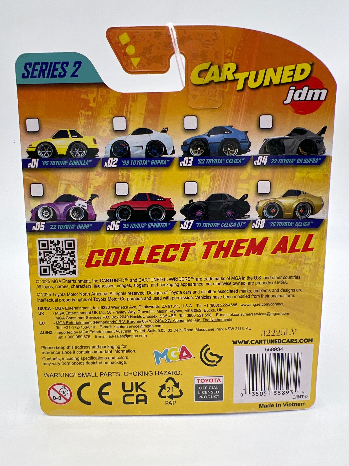 2025 MGA Car Tuned JDM Series 2 #4 22 Toyota GR Supra Silver 178M