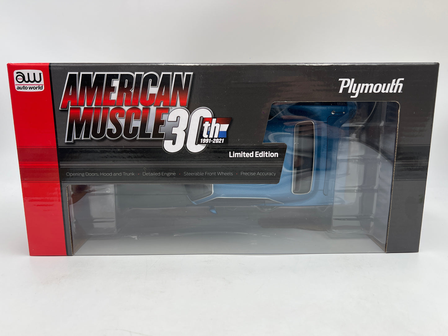 Auto World 1:18 Scale American Muscle 30th Anniversary 1970 Plymouth AAR Cuda Blue VHTF