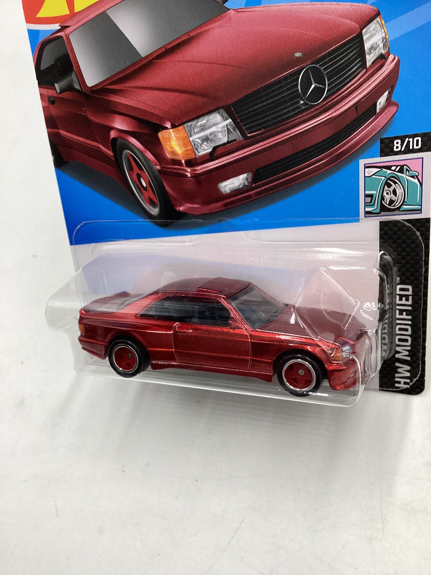 Hot Wheels Modified 82/250 89 Mercedes-Benz 560 SEC AMG Super Treasure Hunt with protector