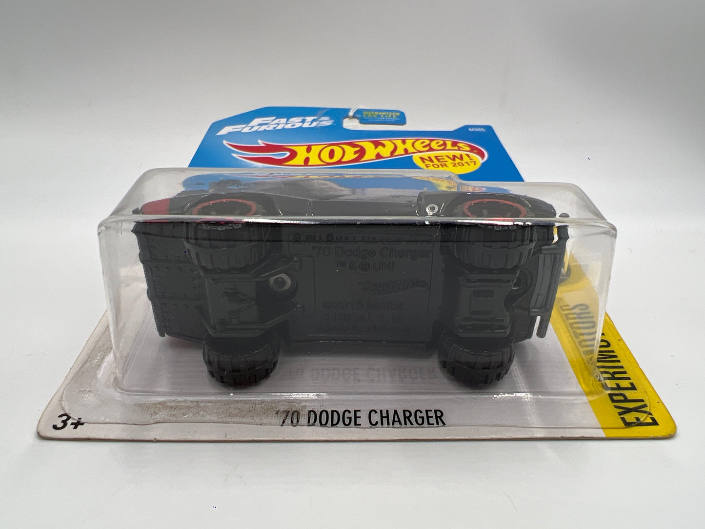 2017 Hot Wheels Experimotors #4 Fast & Furious 70 Dodge Charger Black 71C