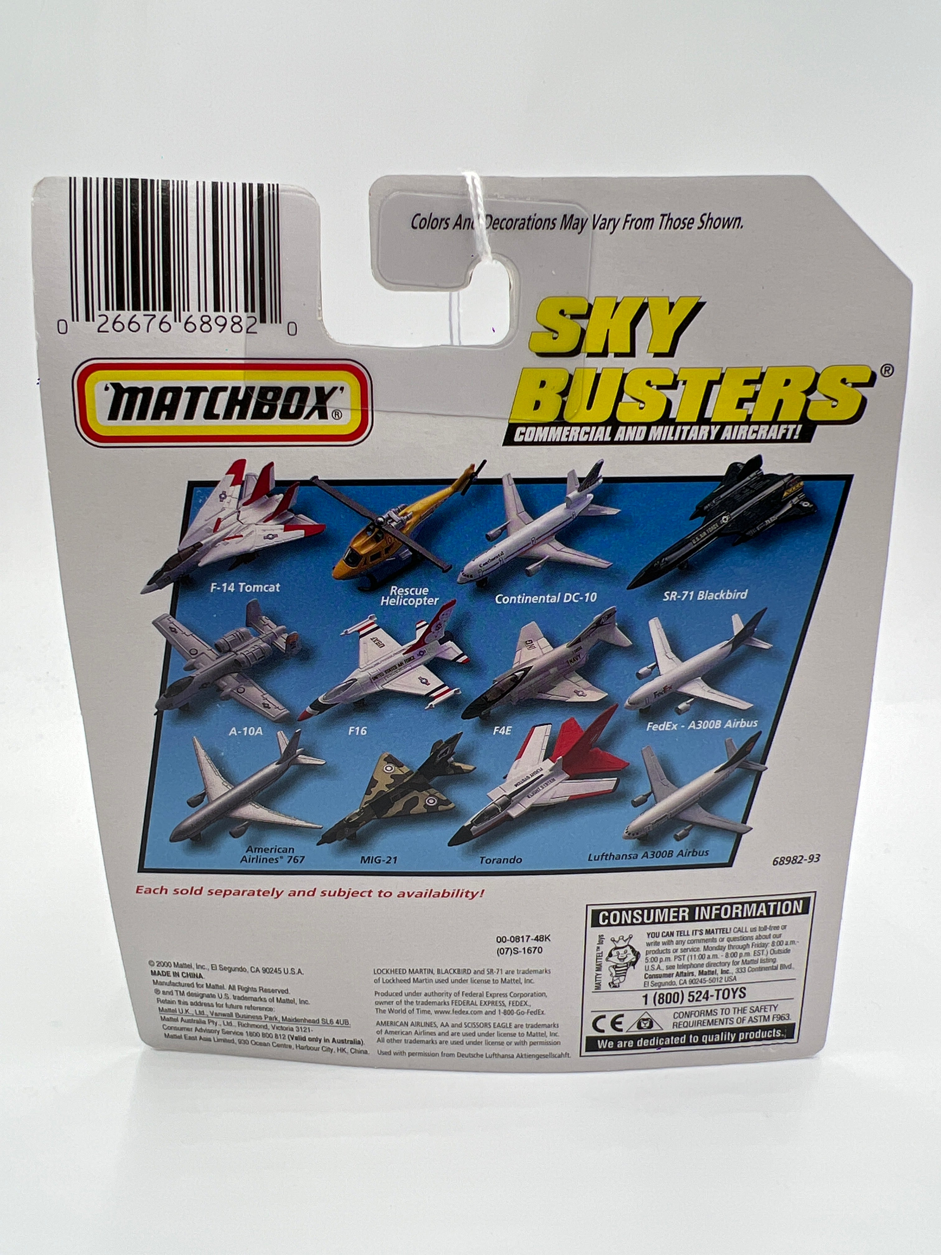 Matchbox Sky Busters A300B Airbus Lufthansa White #2 YY2
