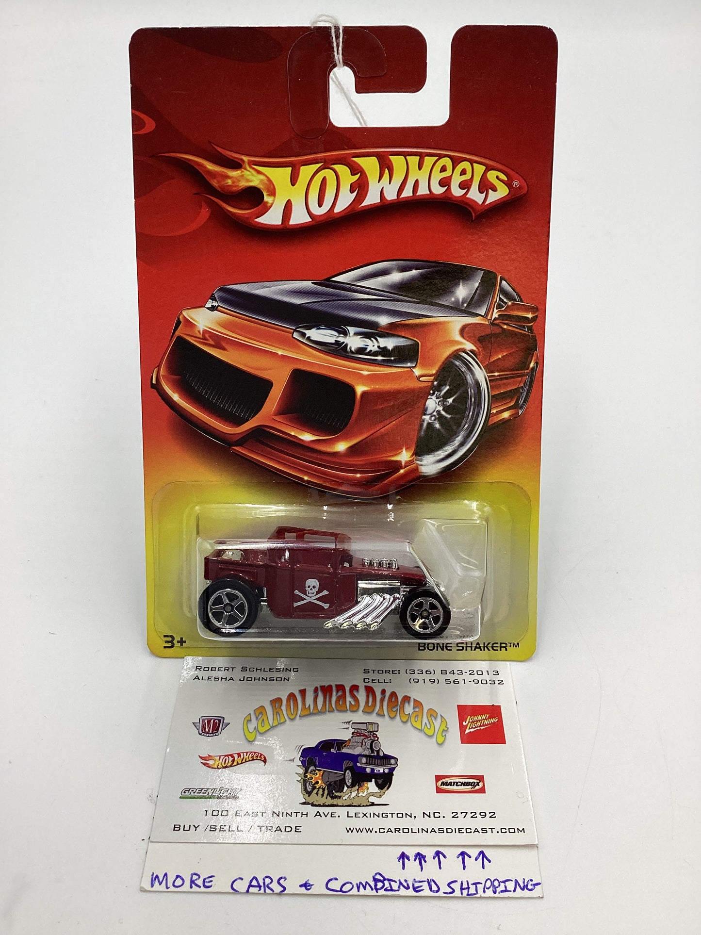2007 Hot Wheels Walmart Exclusive Series Bone Shaker Red 156G