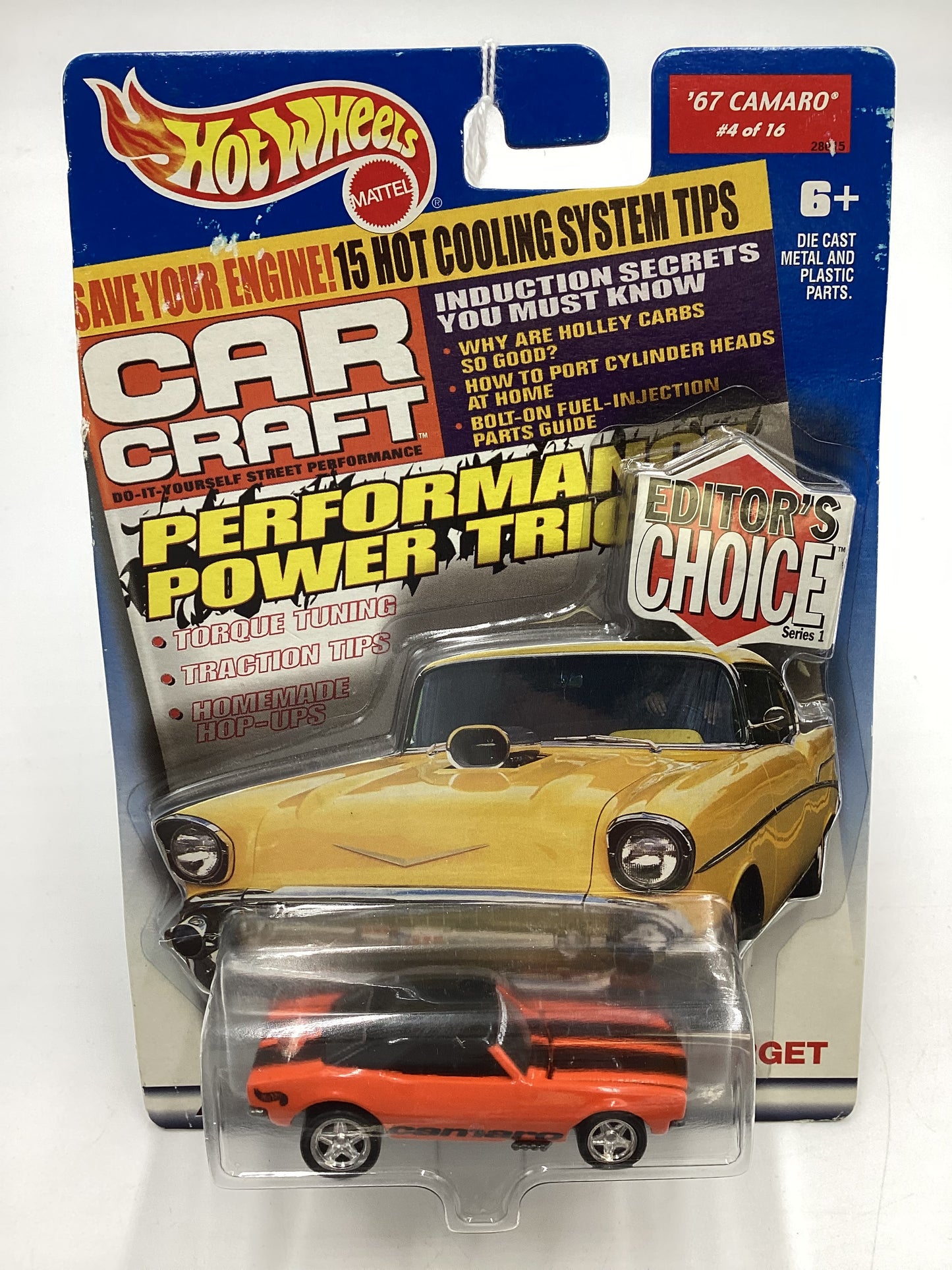 Hot Wheels Target Exclusive Hot Wheels Editors Choice Car Craft #4 67 Camaro Orange