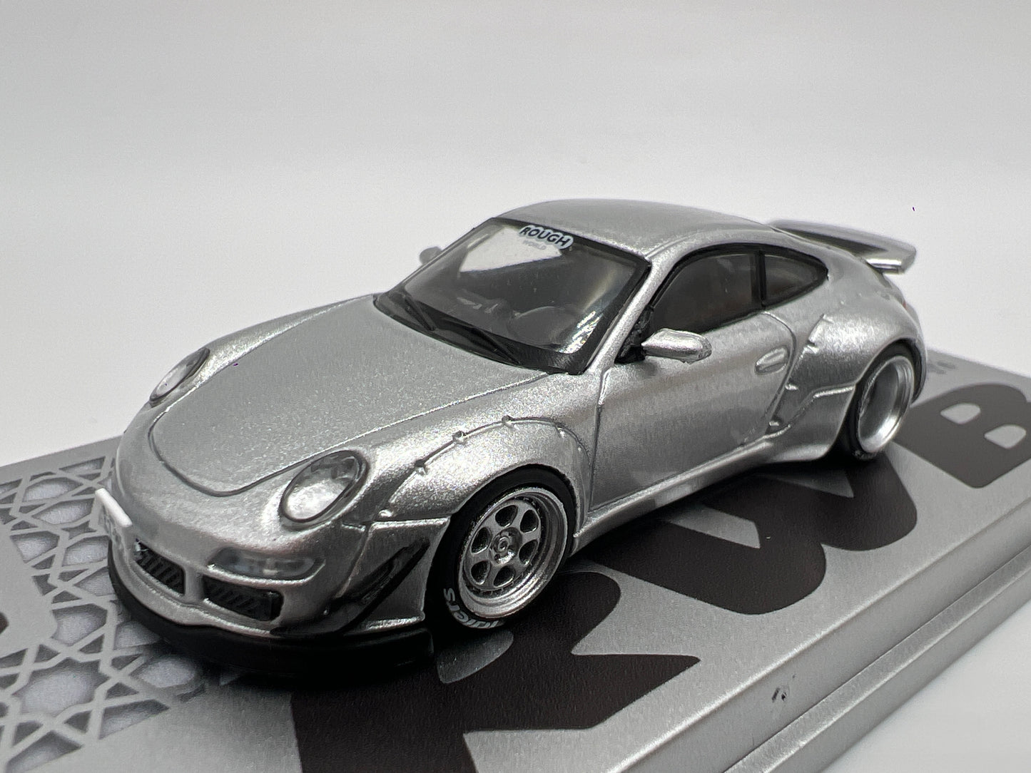 Tarmac Works x Hobby 64 Porsche RWB 997 Abu Dhabi Silver