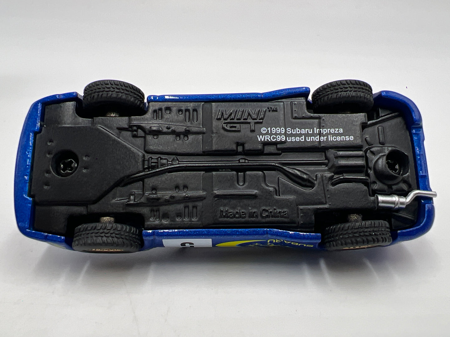 Mini GT 1:64 Box Model #986 Subaru Impreza WRC99 #5 1999 Rally Australia Winner Blue