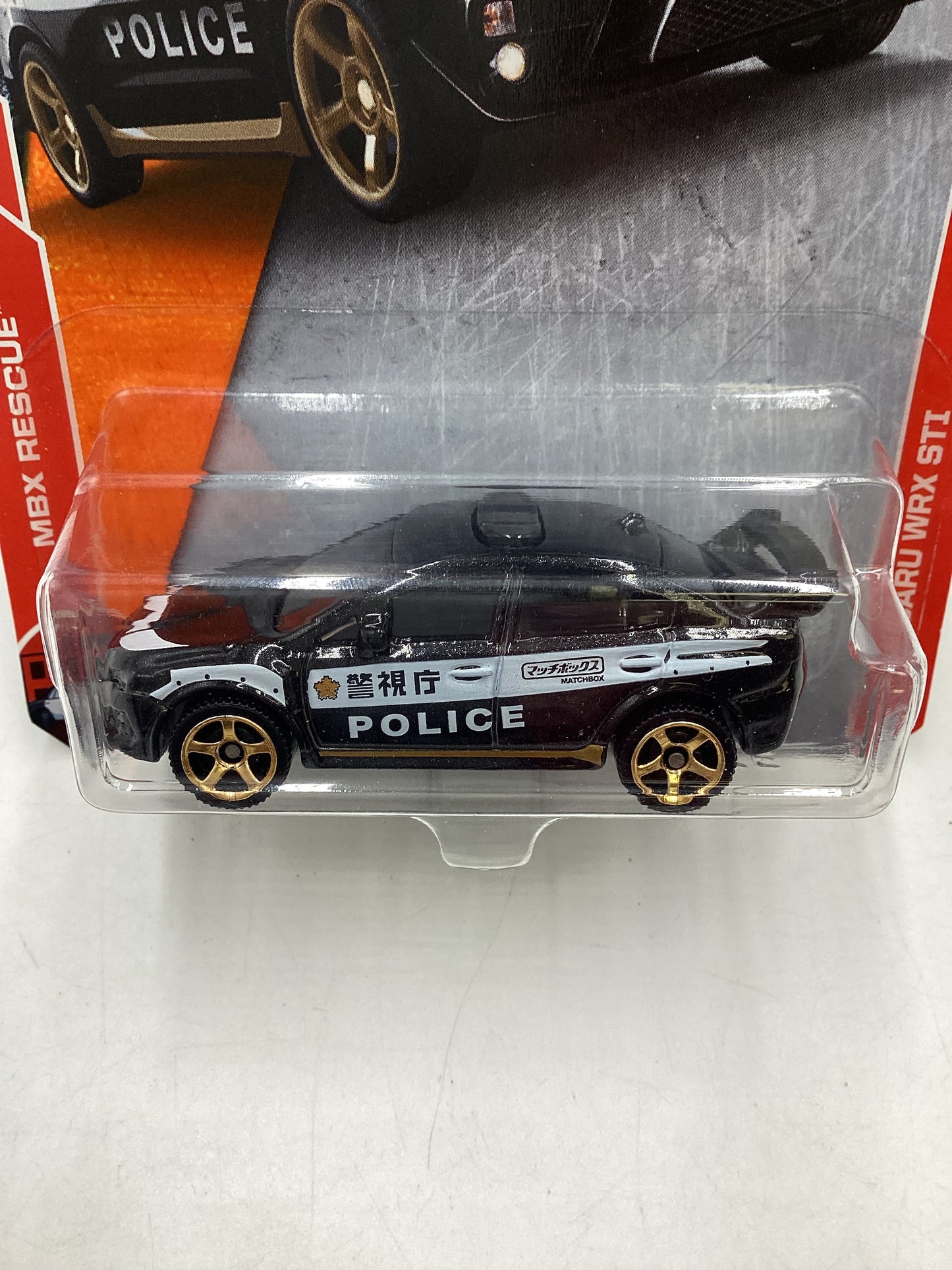 Matchbox MBX Rescue #14 15 Subaru WRX STI Police Black 209B