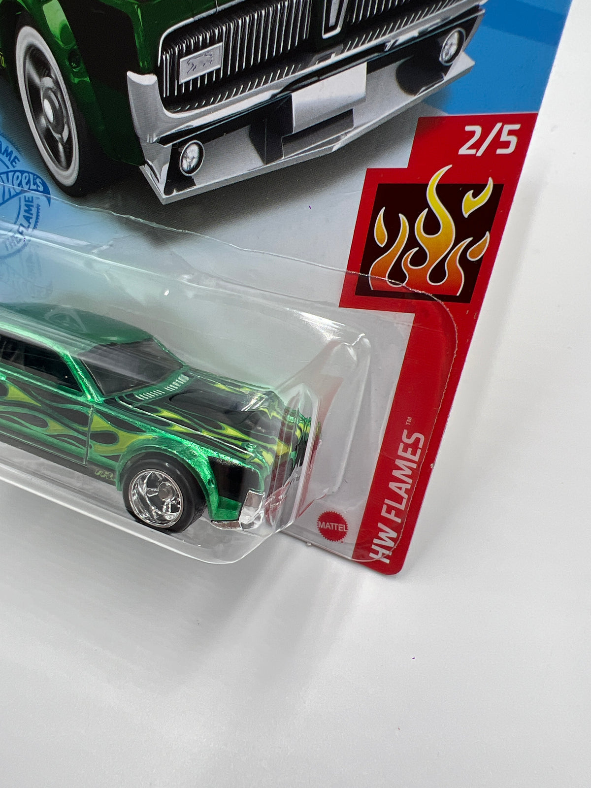 2021 Hot Wheels Super Treasure Hunt #207 68 Mercury Cougar Green W/Protector