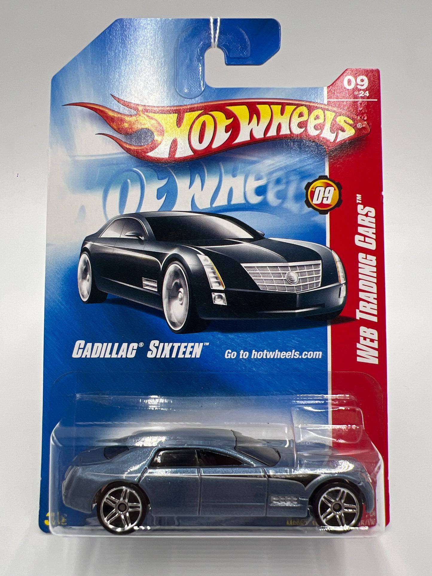 2008 Hot Wheels Web Trading Cars #85 Cadillac Sixteen Blue 56E