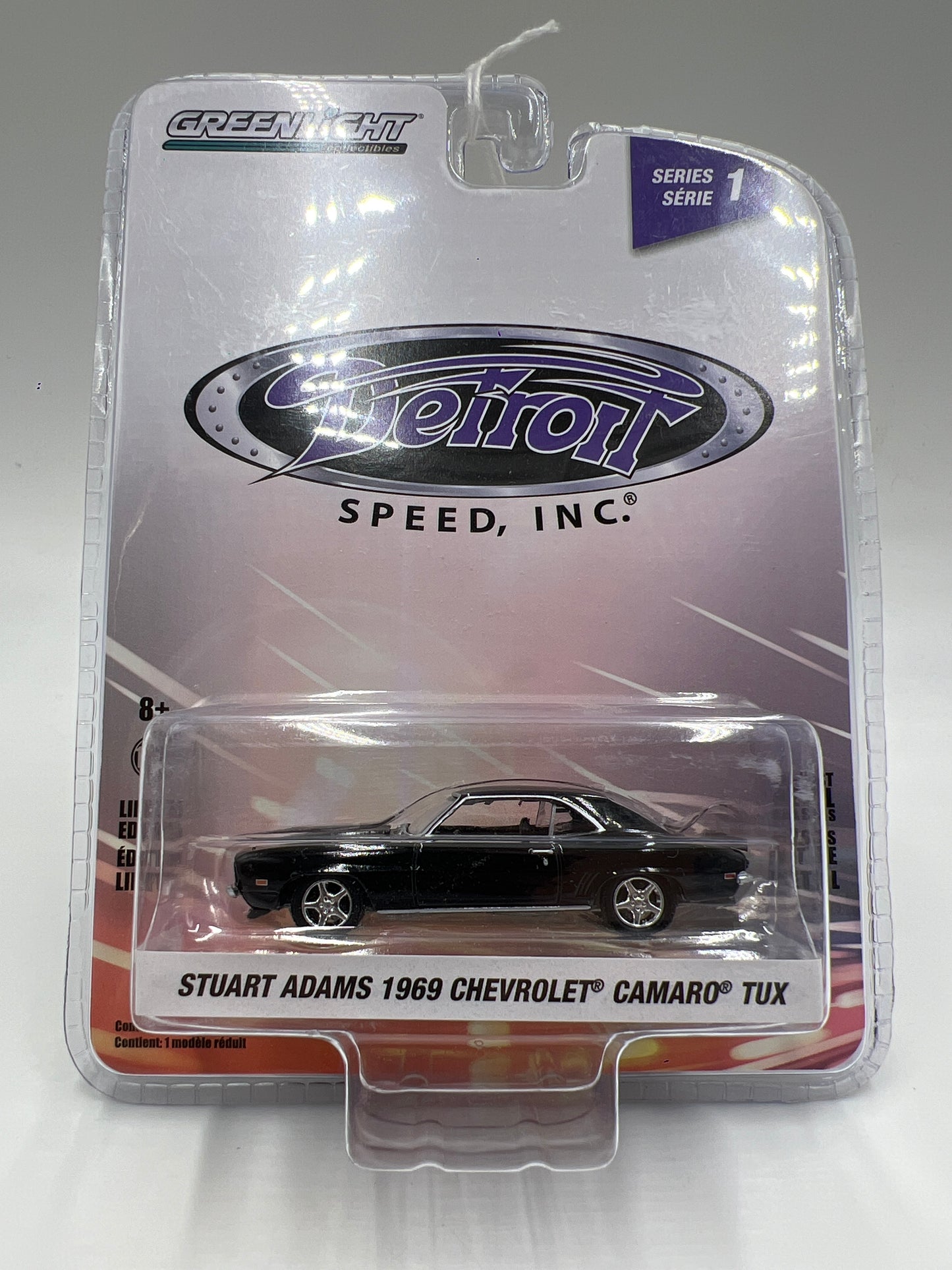 Greenlight Detroit Speed Series 1 Stuart Adams 1969 Chevrolet Camaro Tux Black 178B