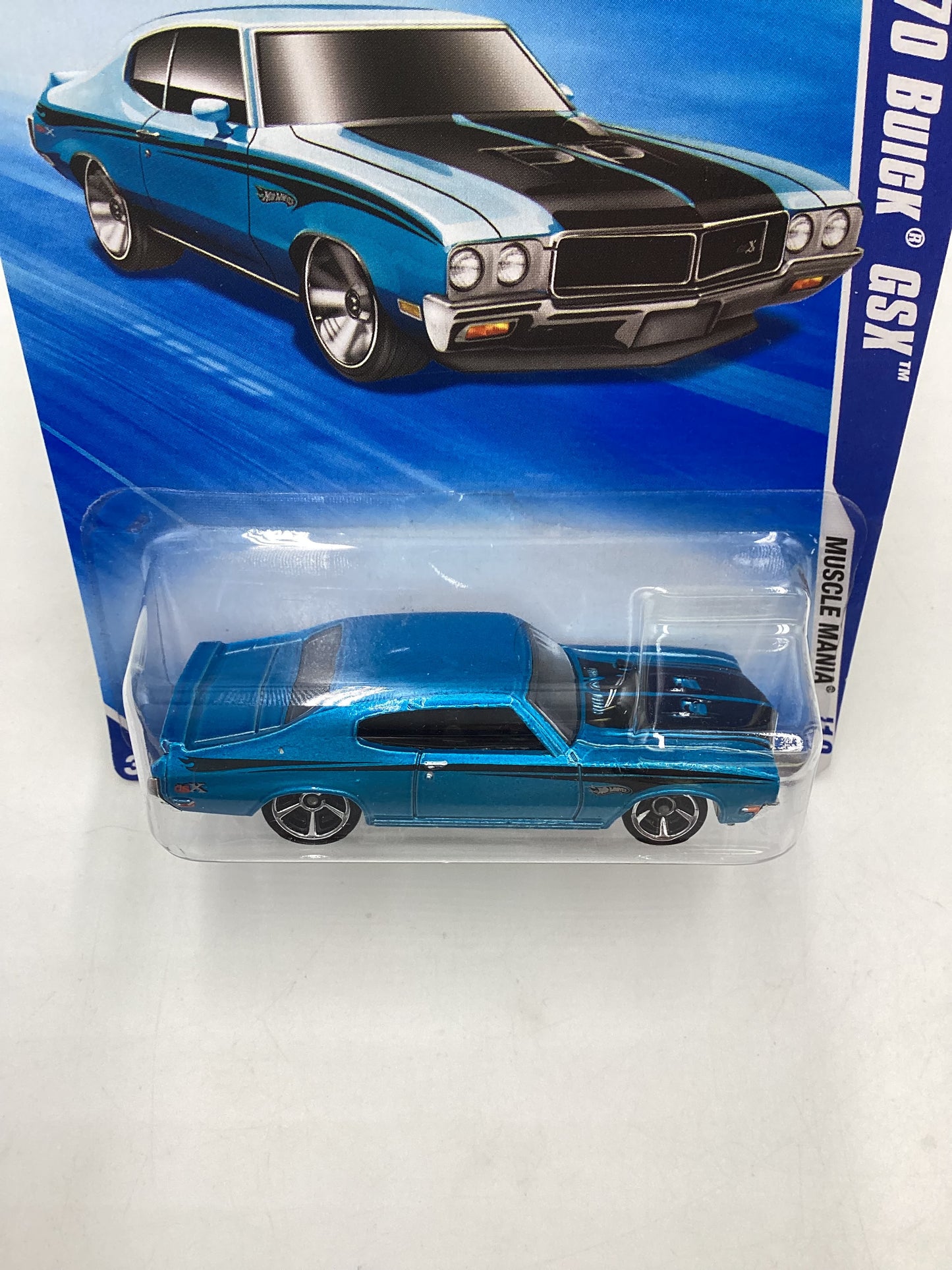 2010 Hot Wheels Muscle Mania # 83 70 Buick GSX Blue 55G