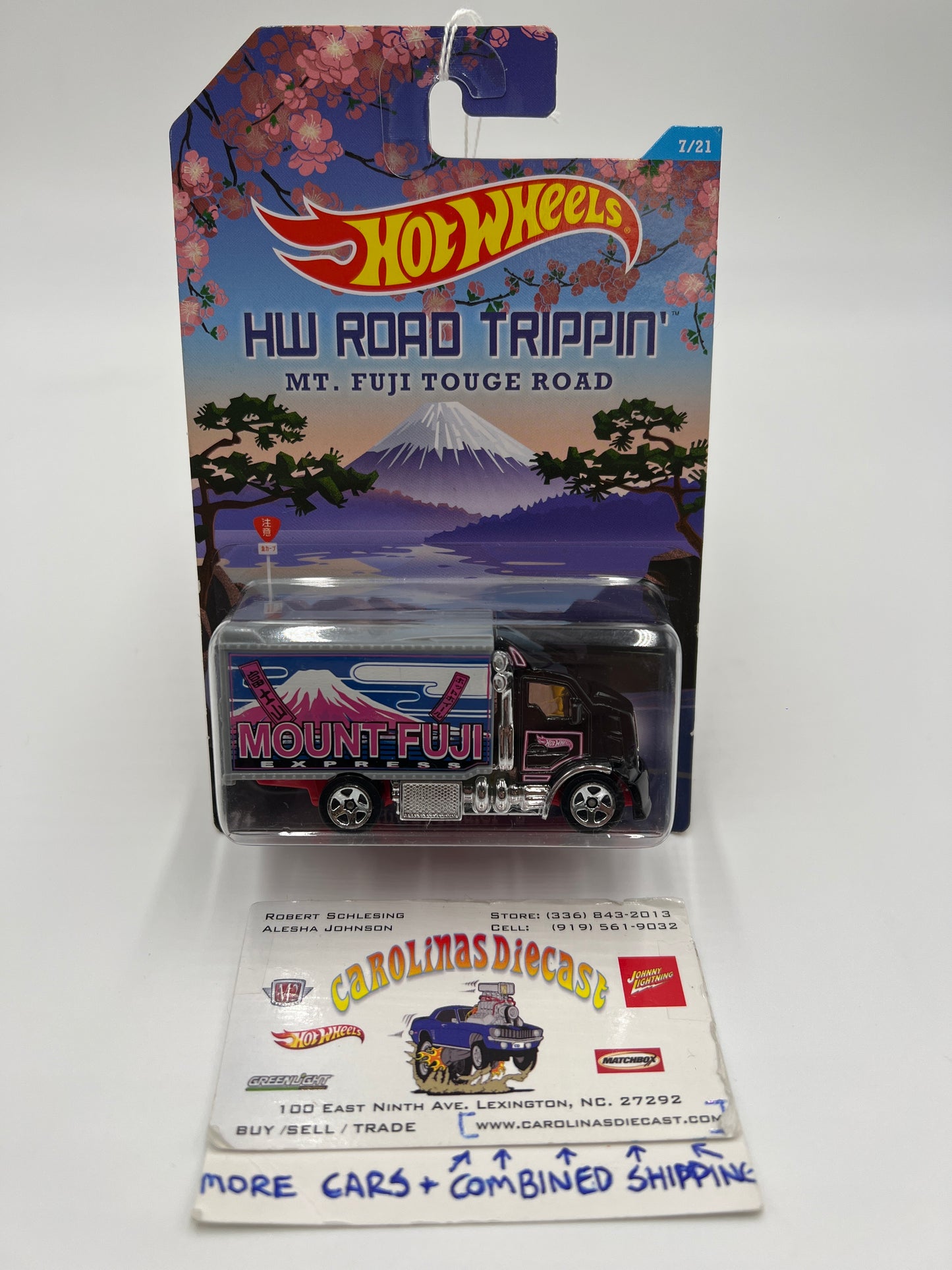 2014 Hot Wheels Road Trippin 7/21 Hiway Hauler 2 Mt. Fuji Touge Road 155A