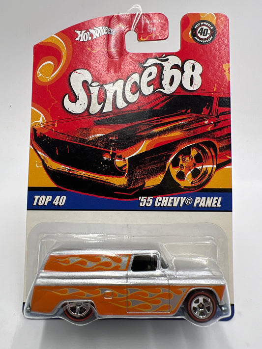 Hot Wheels Since 68 Top 40 #8 55 Chevy Panel Silver/Orange