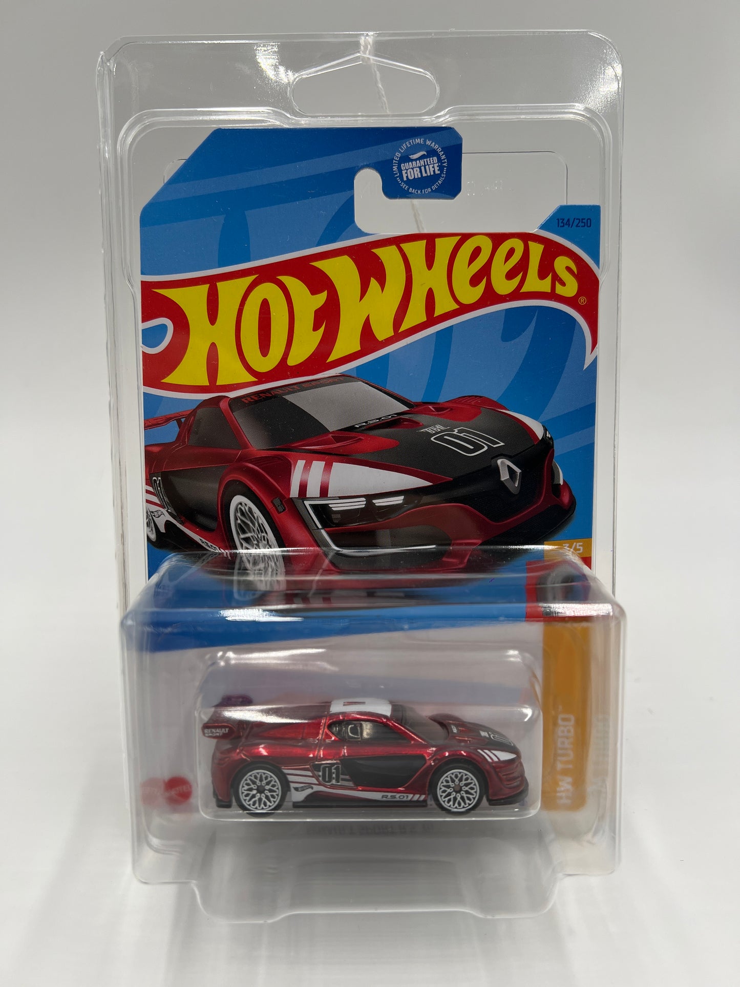 2023 Hot Wheels Super Treasure Hunt #134 Renault Sport R.S. 01 Red W/Protector