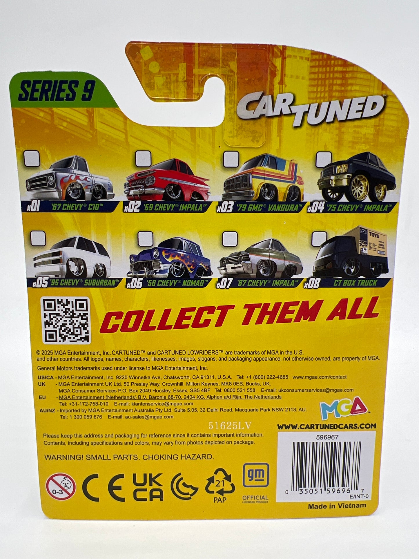 MGA Car Tuned Series 9 #3 79 GMC Vandura Yellow 178C