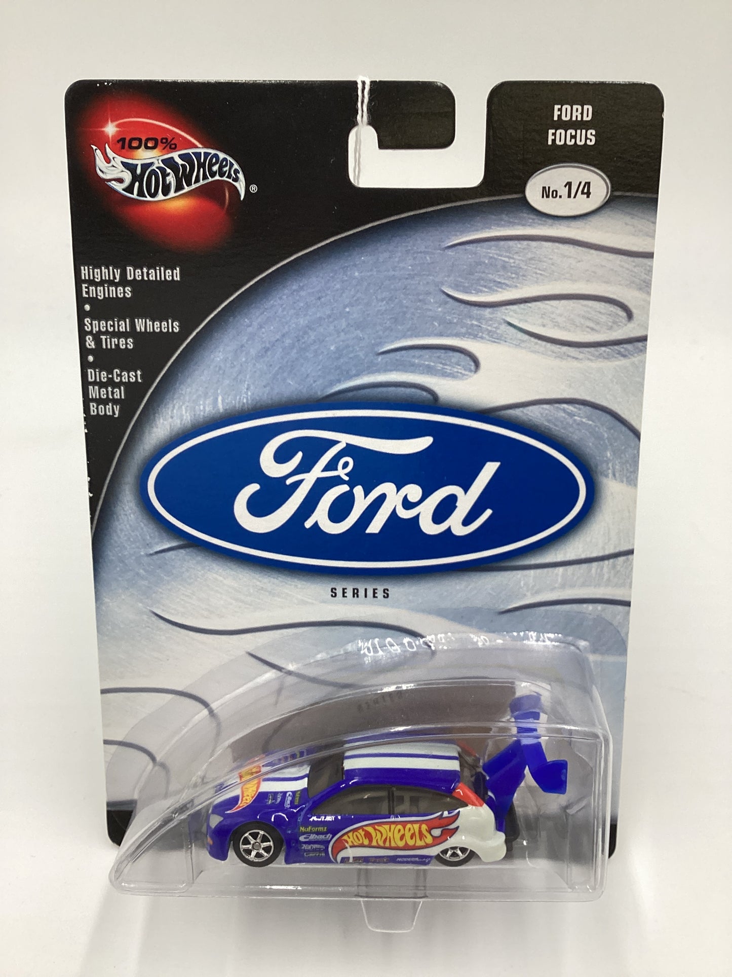 Hot Wheels 100% Ford Series No. 1/4 Ford Focus Blue 243G