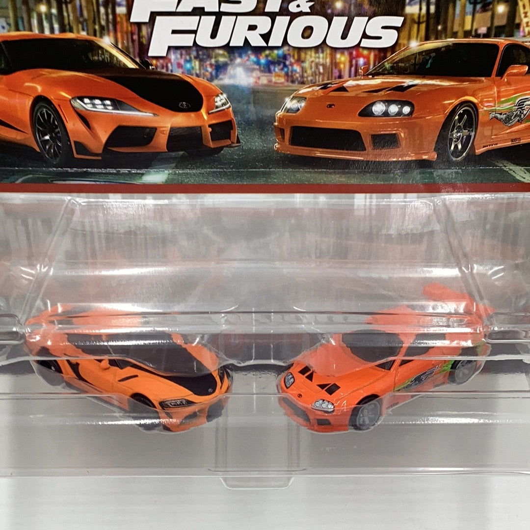 Hot wheels car culture team 2 pack target exclusive Fast and Furious 2021 Toyota GR Supra Toyota Supra 282B