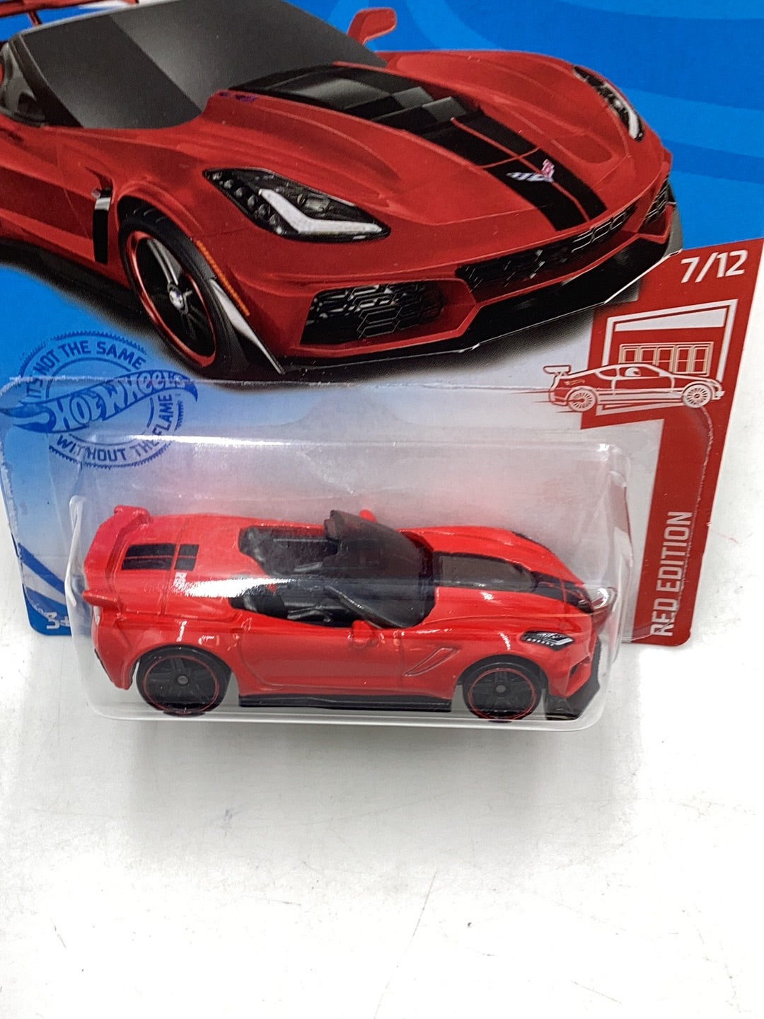 2021 Hot wheels Red edition #134 19 Corvette ZR1 Convertible 153E