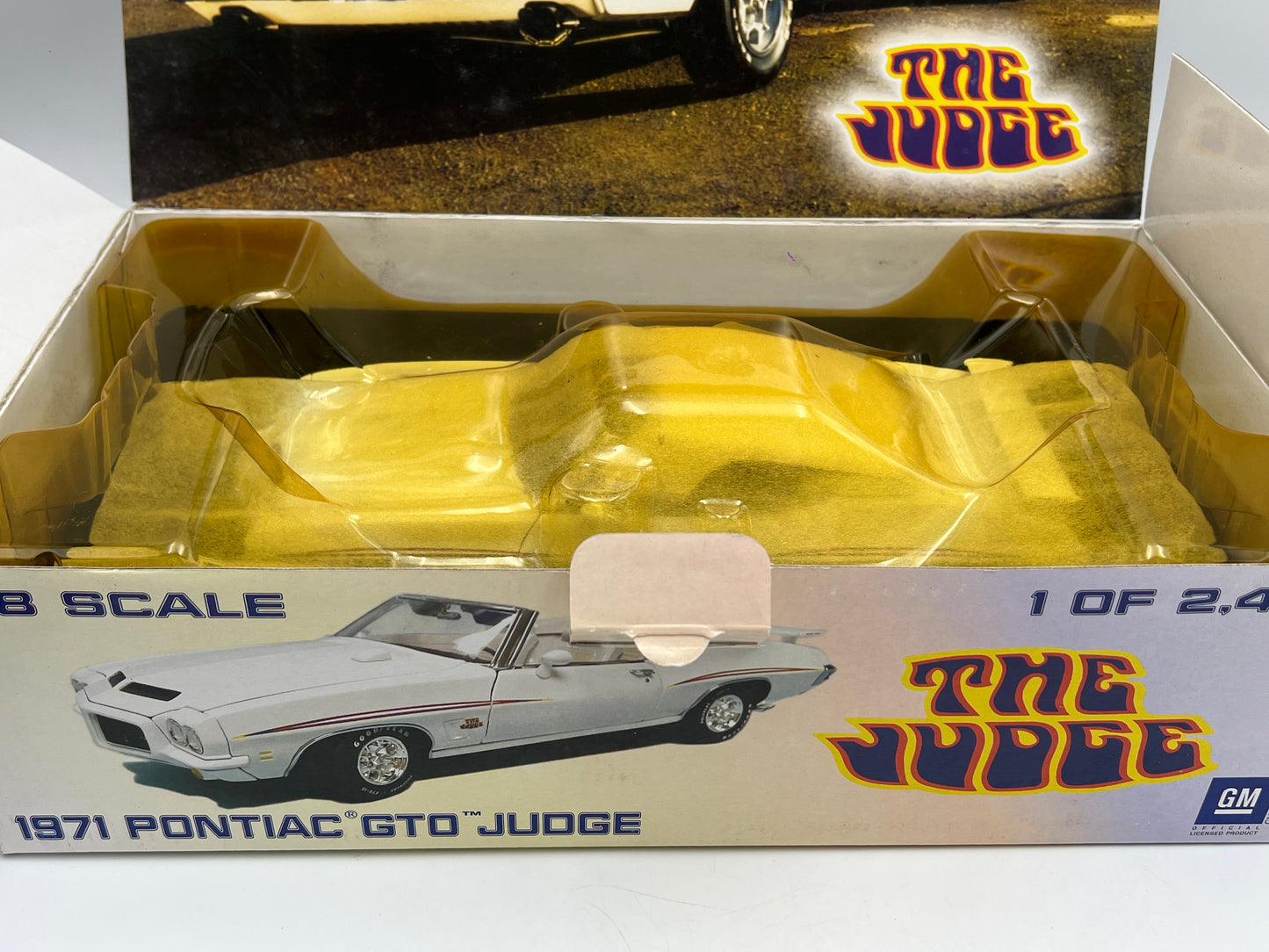 GMP 1/18 Scale 1/2496 1971 Pontiac GTO Judge White W/Box