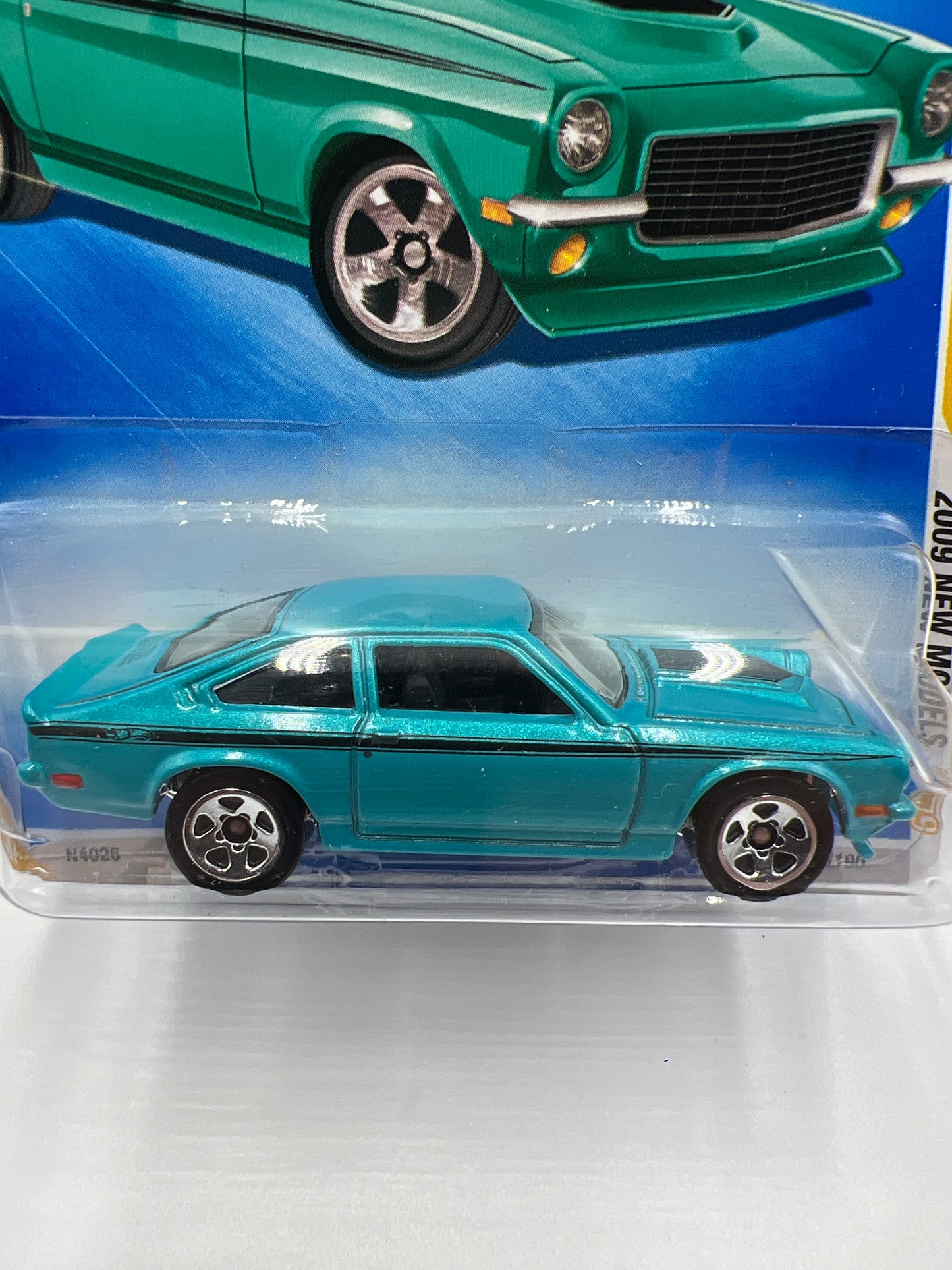 2009 Hot Wheels New Models #23 Custom V-8 Vega Light Blue 9H