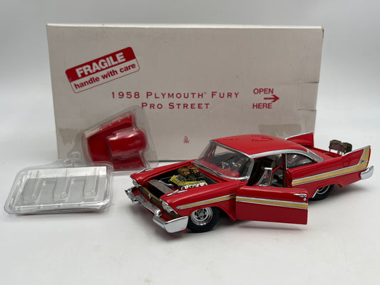 Danbury Mint 1/24 Scale 1958 Plymouth Fury Pro Street Red W/Box VHTF