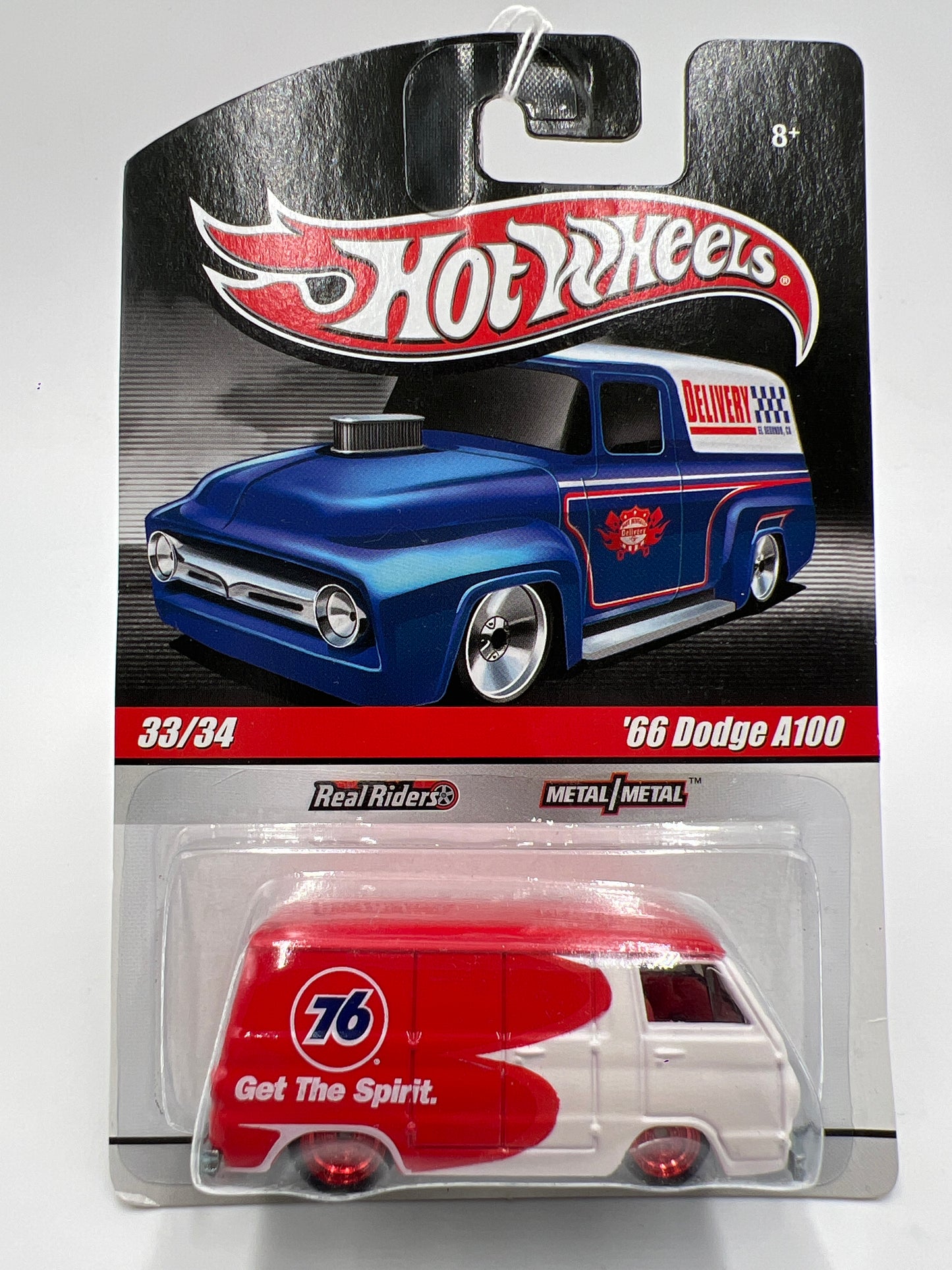 Hot Wheels Premium Delivery Slick Rides #33 66 Dodge A100 Red/White Spirit 76 244B