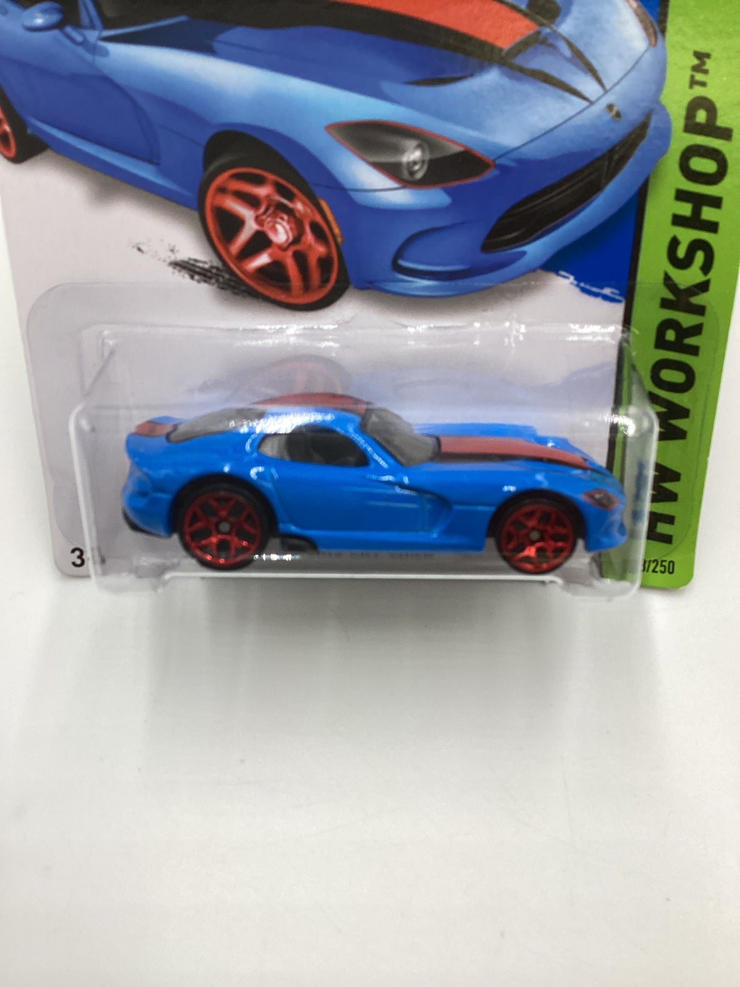 2014 Hot Wheels #203 2013 SRT Viper Blue 53D