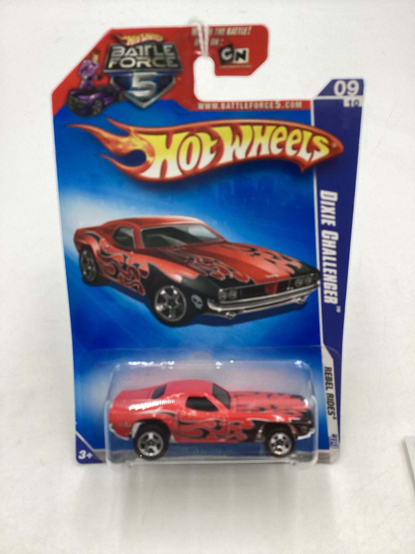 2009 Hot Wheels #145 Dixie Challenger Red 45D