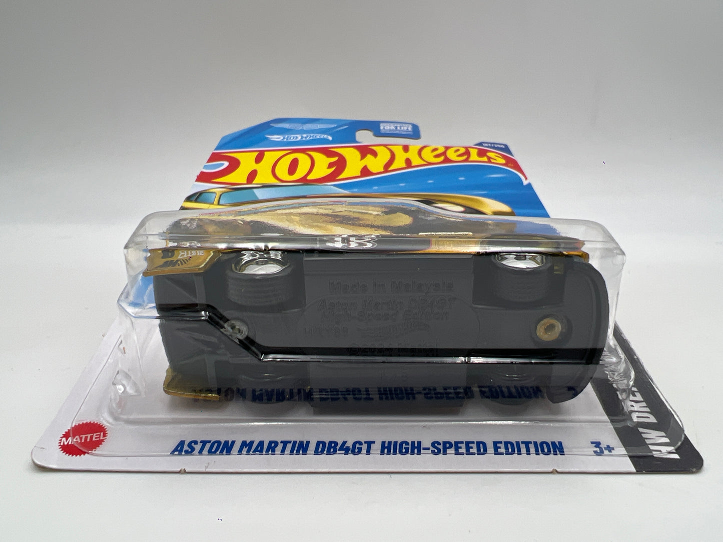 2025 Hot Wheels Super Treasure Hunt #107 Aston Martin DB4GT High-Speed W/Protector Cracked Blister