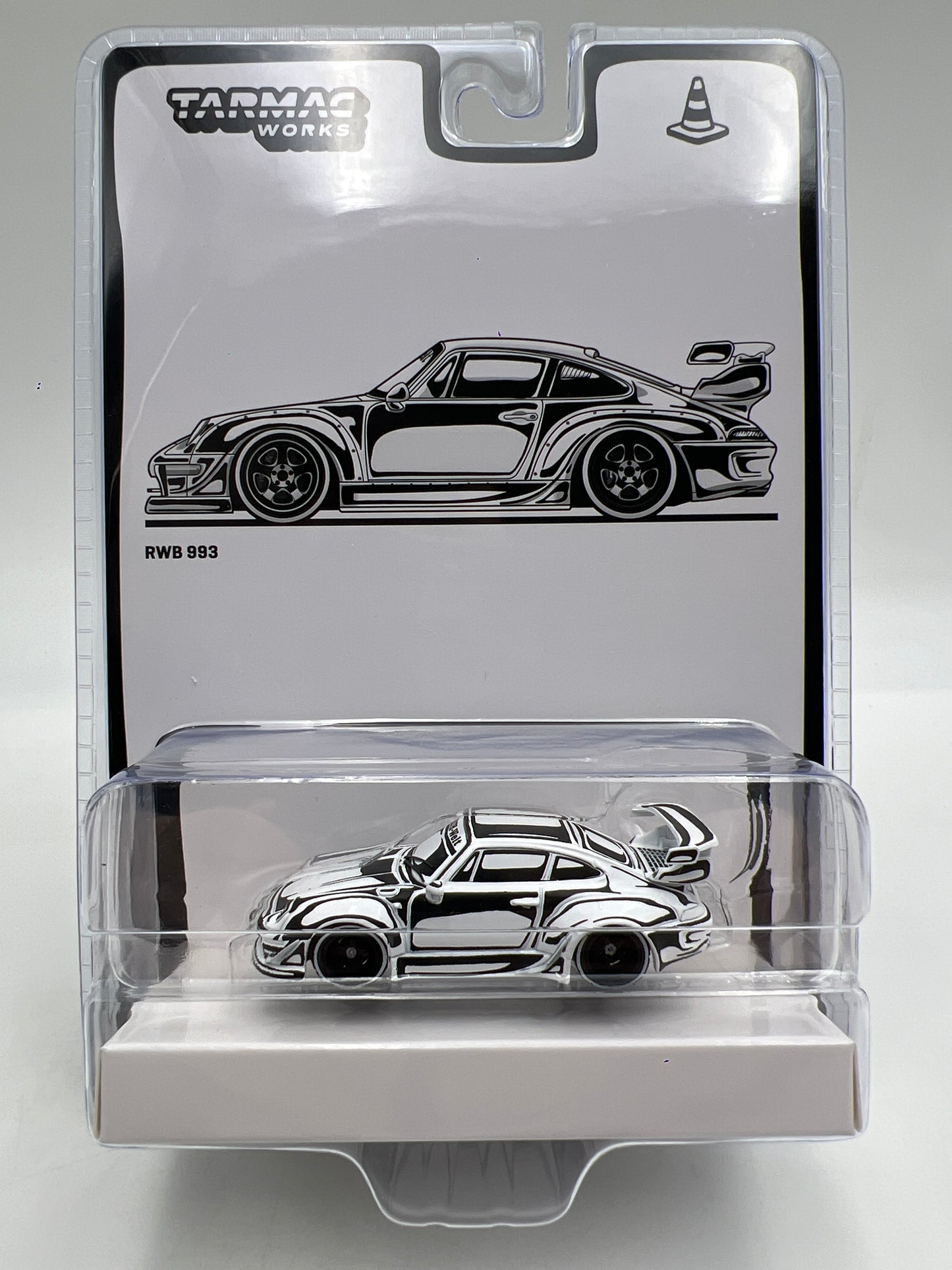 Tarmac Works #11 Joshua Vides Porsche RWB 993 Black/White