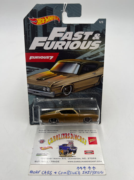 2020 Hot Wheels Fast and Furious 7 #5 69 Ford Torino Talladega 73G