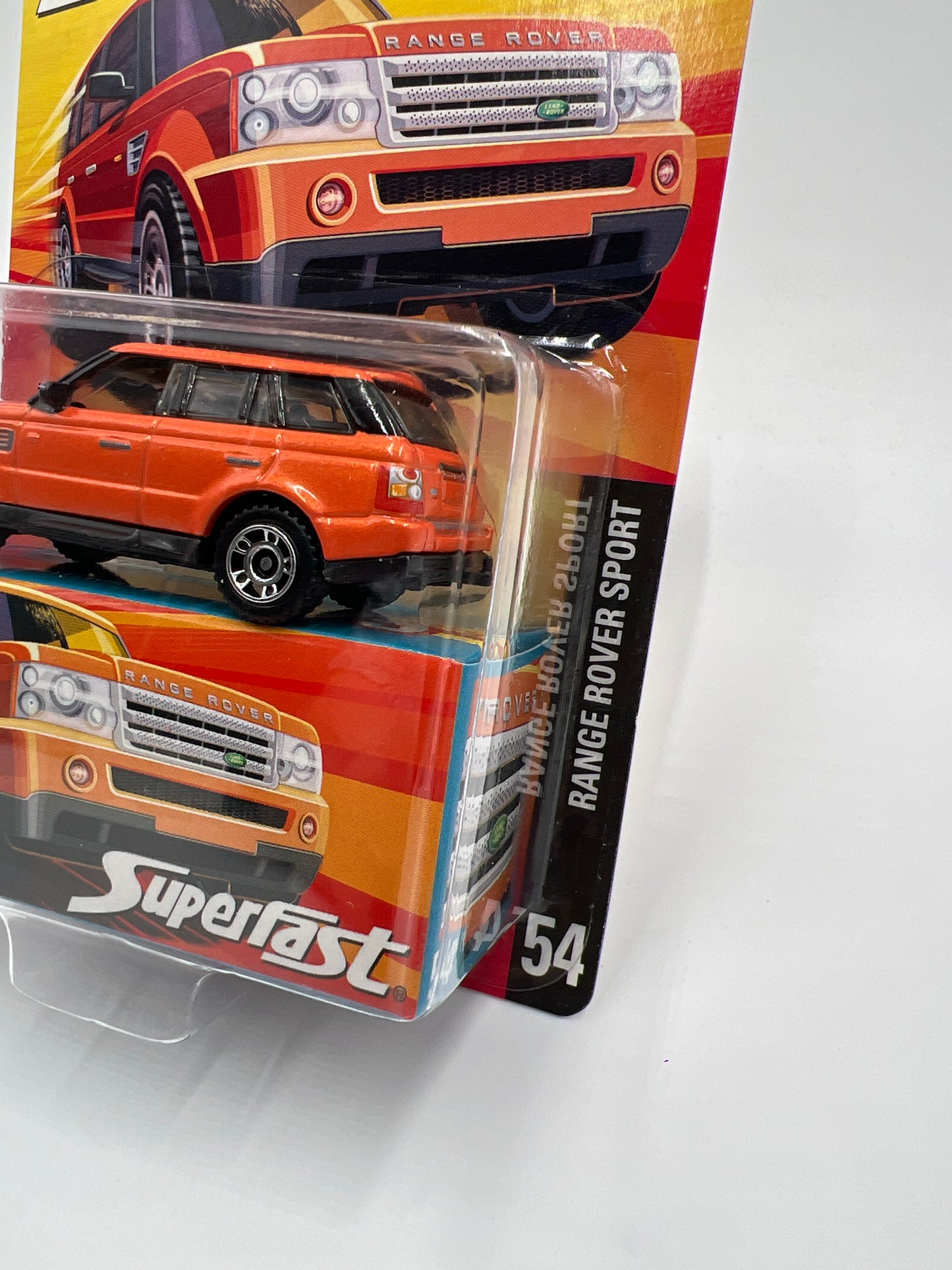 Matchbox Superfast #54 Range Rover Sport Orange Card Not Perfect