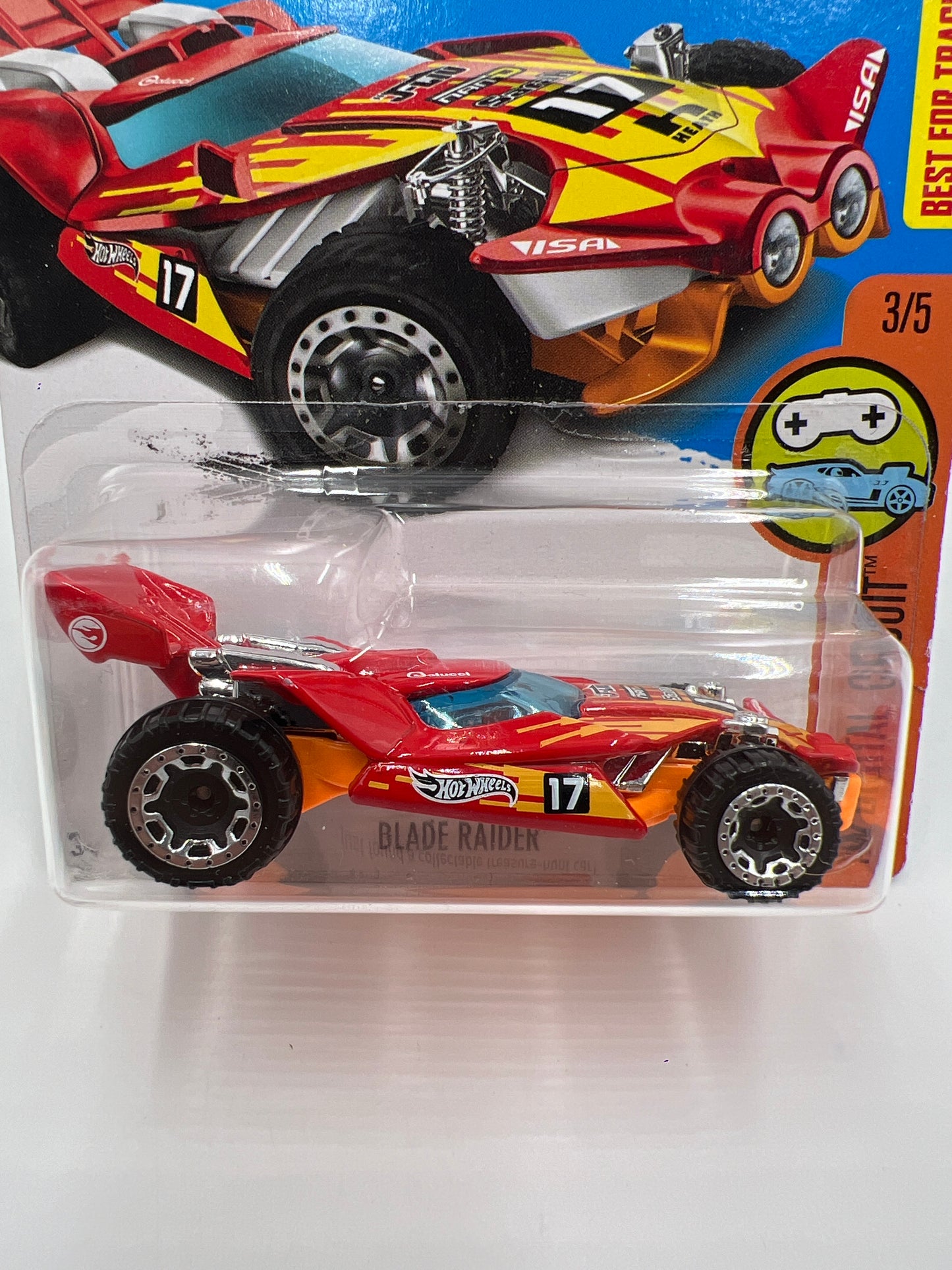 2017 Hot Wheels Treasure Hunt Blade Raider Red #2