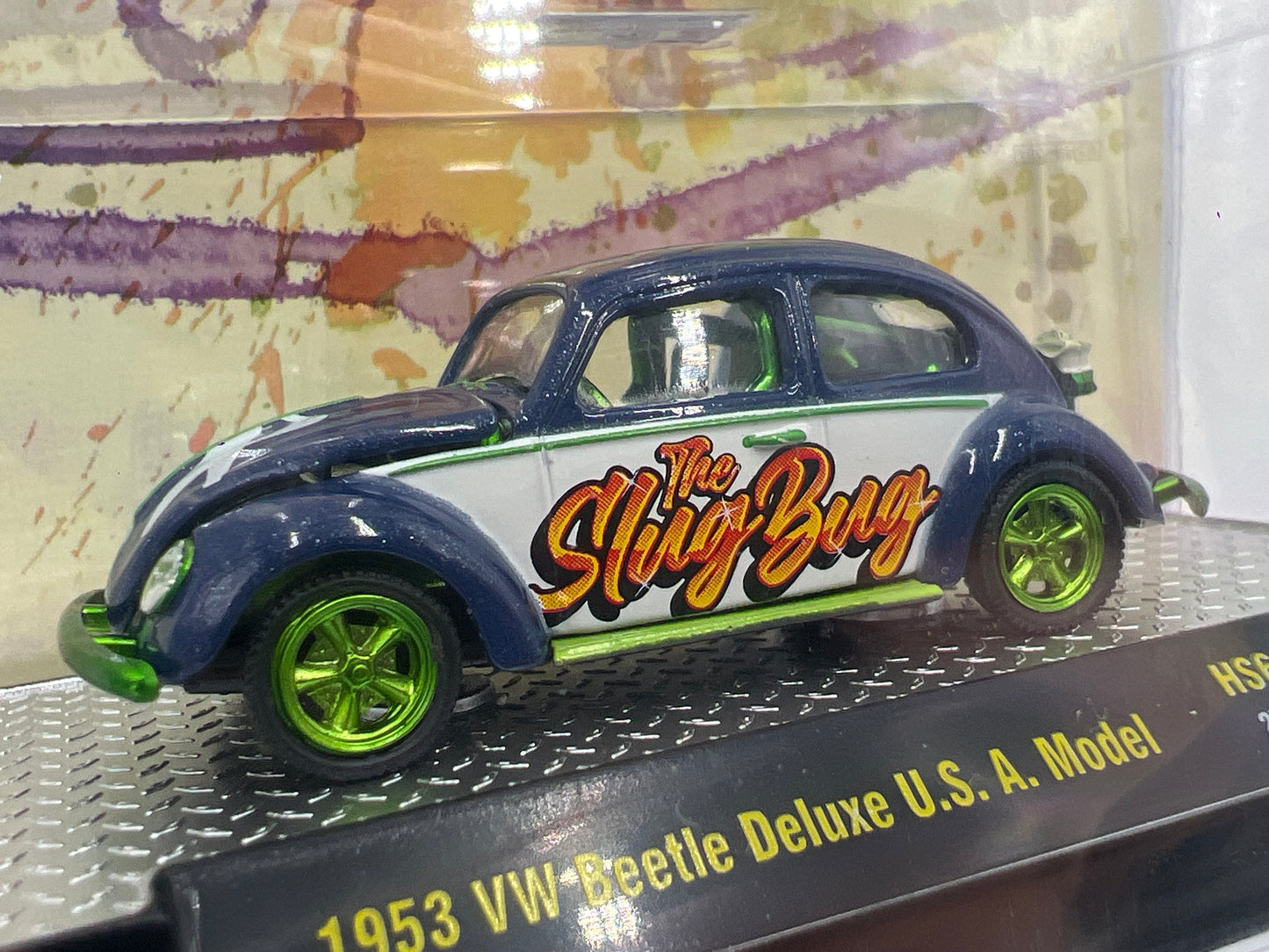 2025 M2 Machines Hobby Exclusive CHASE Slug Bug 1953 VW Beetle Deluxe USA Model HS63