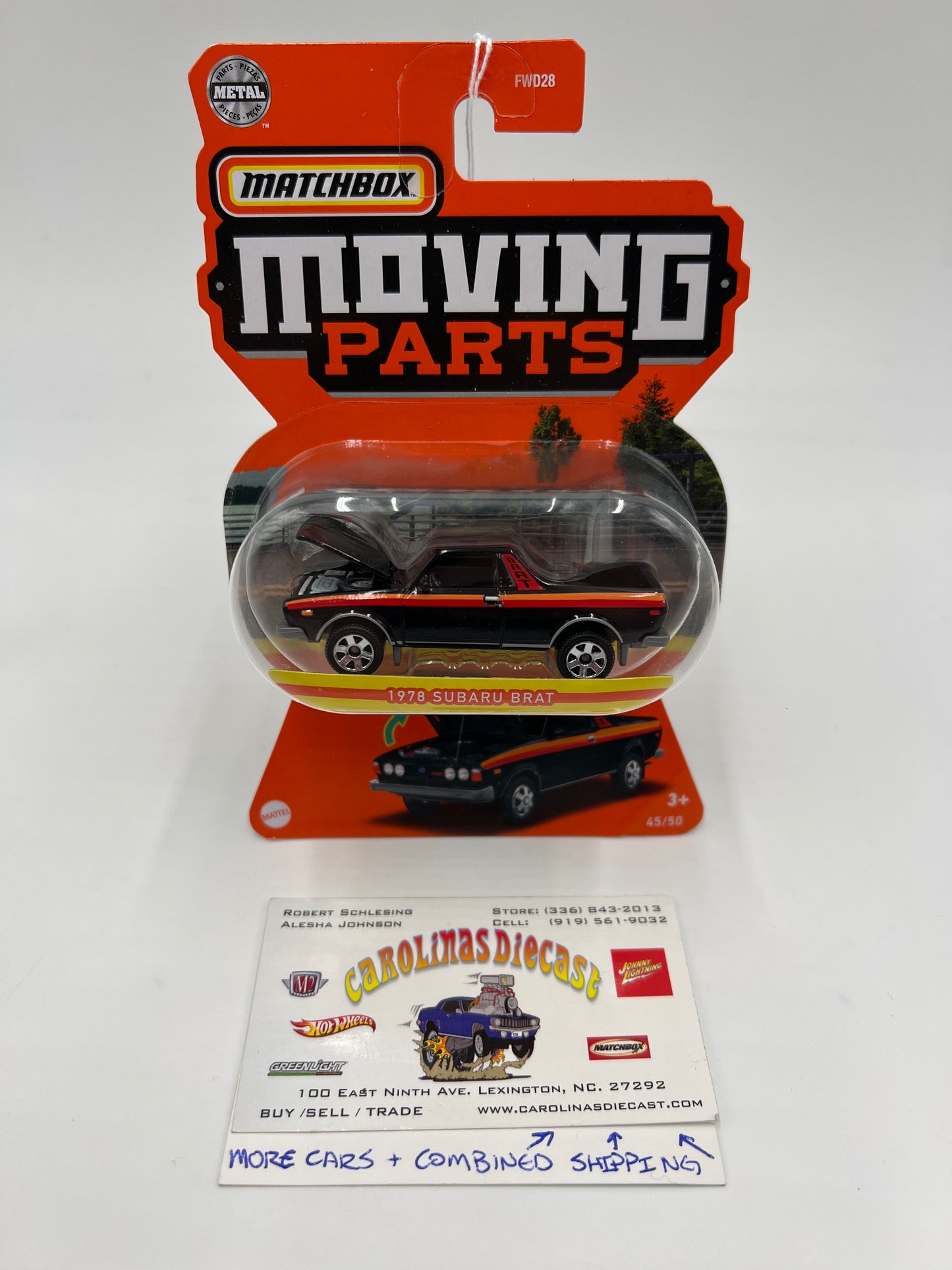 Matchbox Moving Parts #45 1978 Subaru Brat Black 167Q