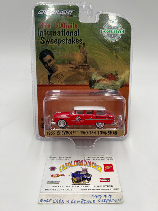 Greenlight 39th 500 Mile International Sweepstakes 1955 Chevrolet Two-Ten Townsman Red 182E