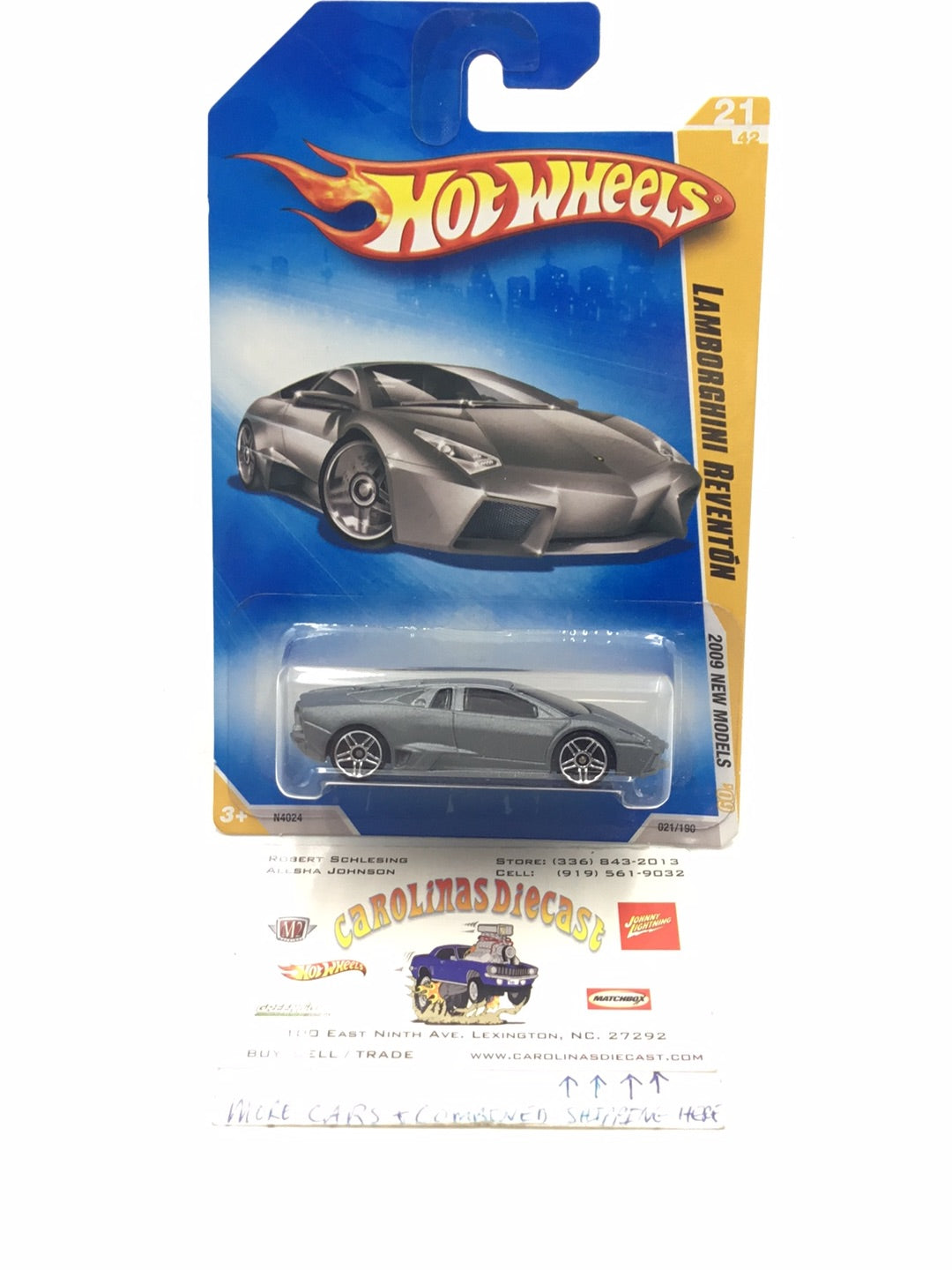 2009 Hot Wheels #21 Lamborghini Reventon GG3