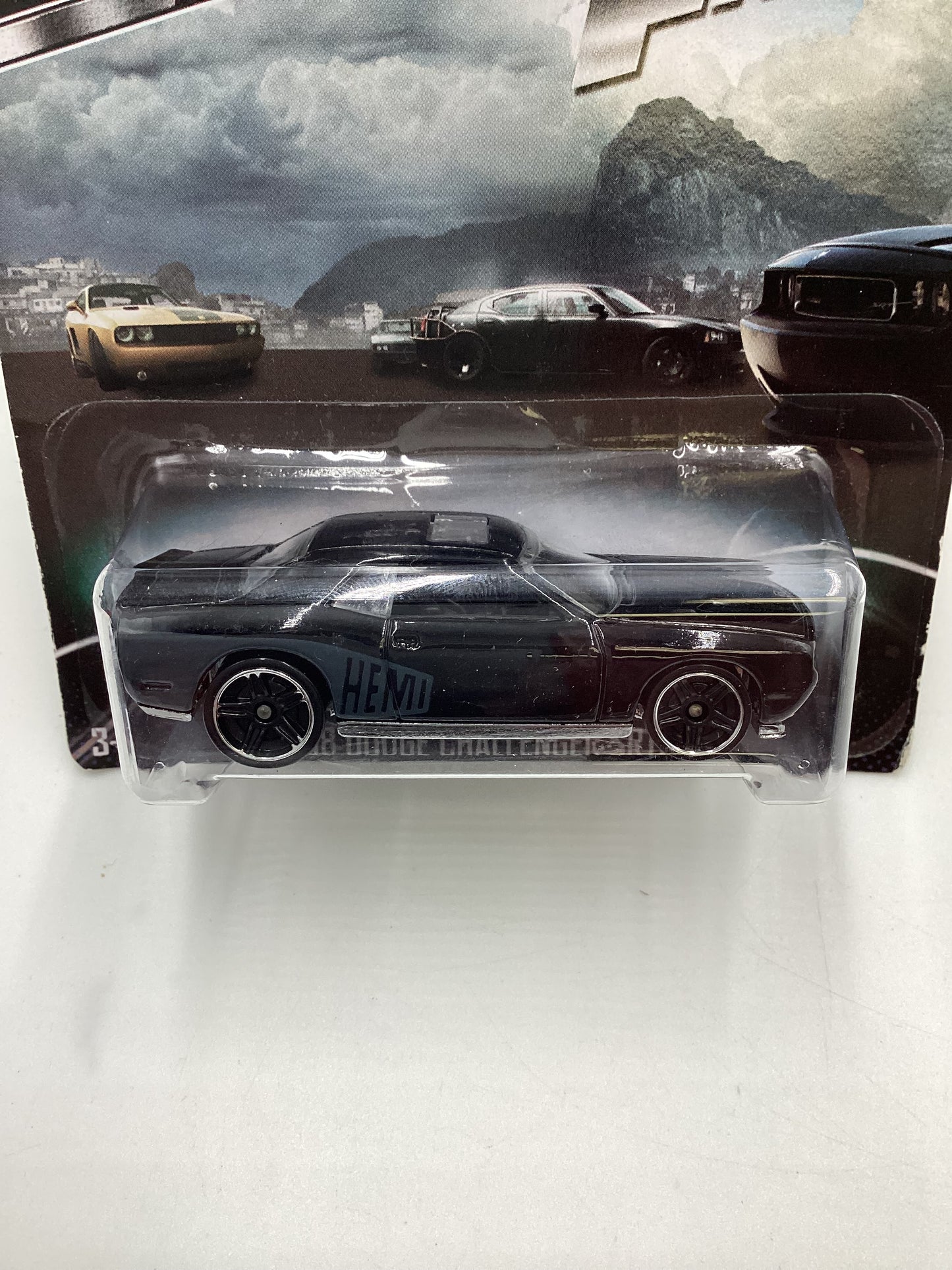 2013 Hot Wheels Fast and Furious Fast Five #7 08 Dodge Challenger SRT8 Black 73G