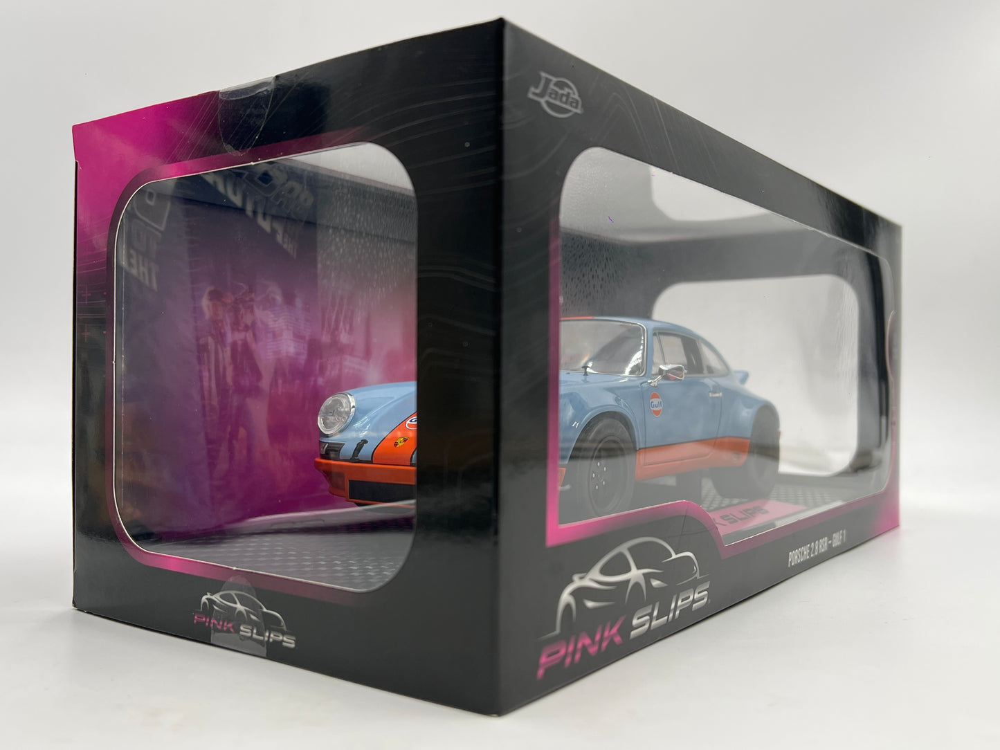 Jada 1:18 Scale Pink Slips Porsche 911 2.8 RSR Gulf 1 Blue/Orange