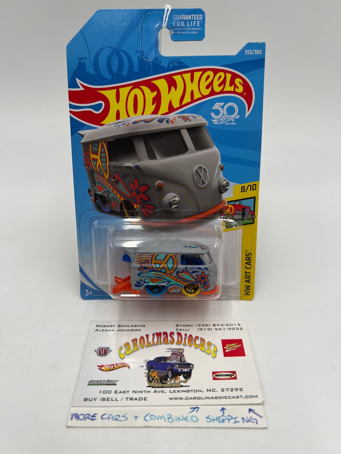 2018 Hot Wheels Art Cars #353 Kool Kombi Gray 97G