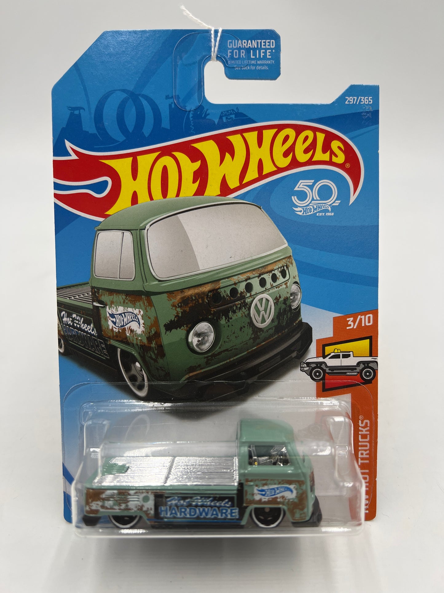 2018 Hot Wheels Hot Trucks #297 Volkswagen T2 Pickup Green