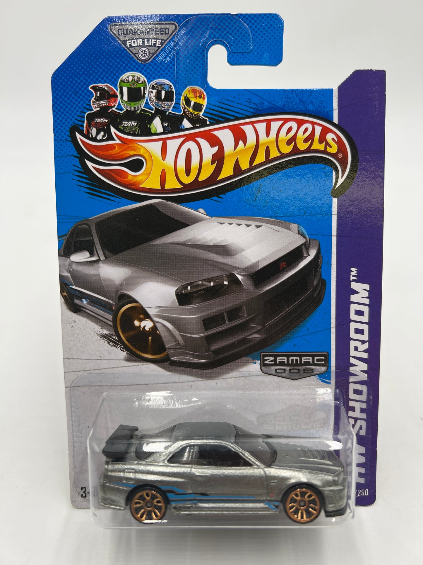 2013 Hot Wheels Showroom #158 Zamac Nissan Skyline GT-R R34 HTF W/Protector