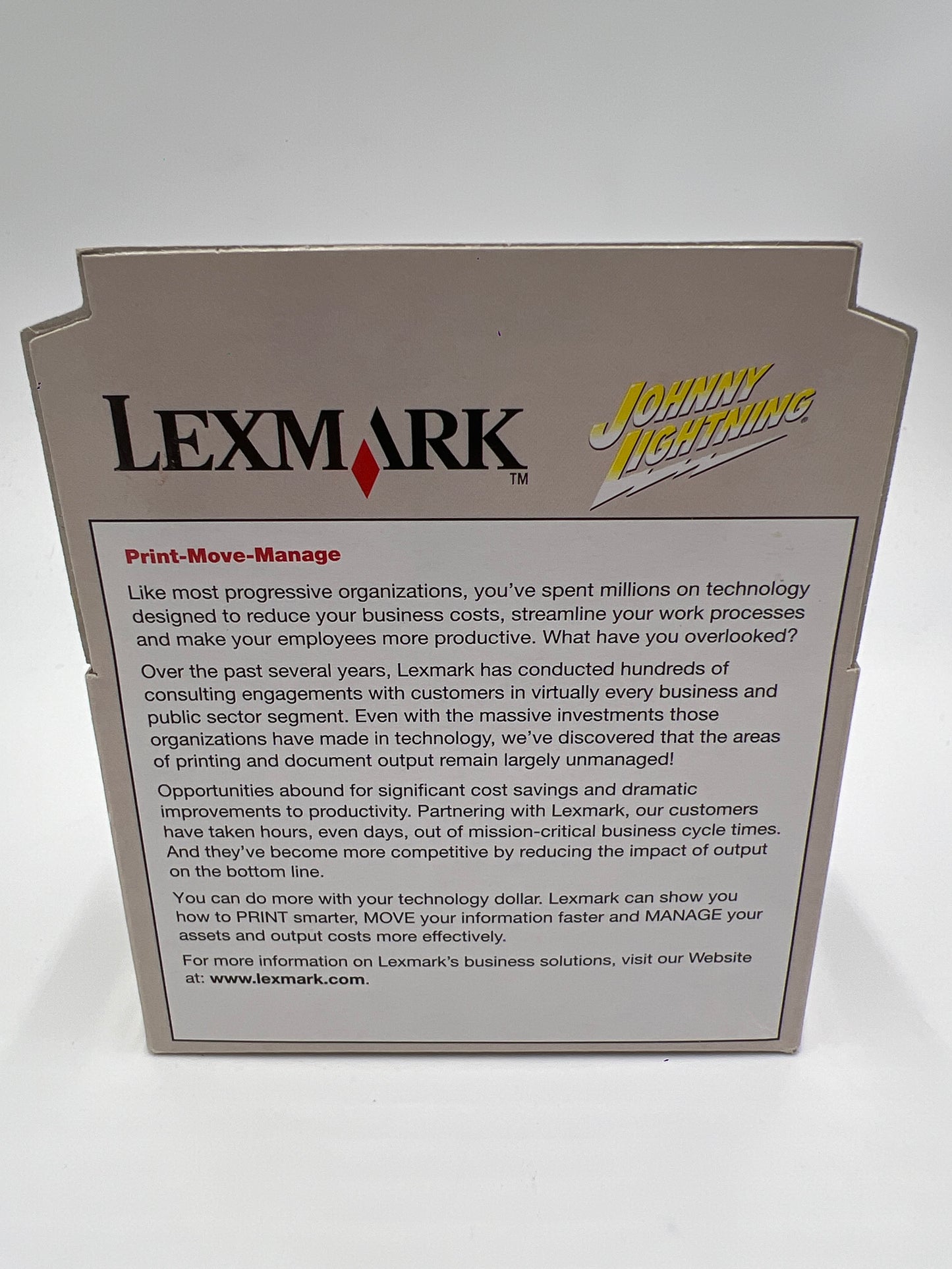 Johnny Lightning Lexmark 1969 Chevrolet Camaro White