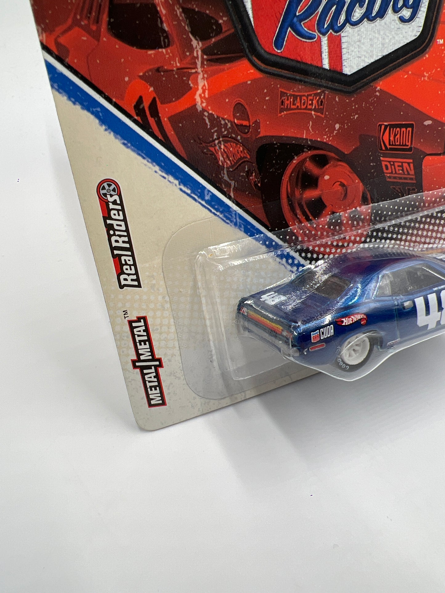 Hot Wheels Premium Vintage Racing #14 Dan Gurneys AAR Cuda Blue W/Protector