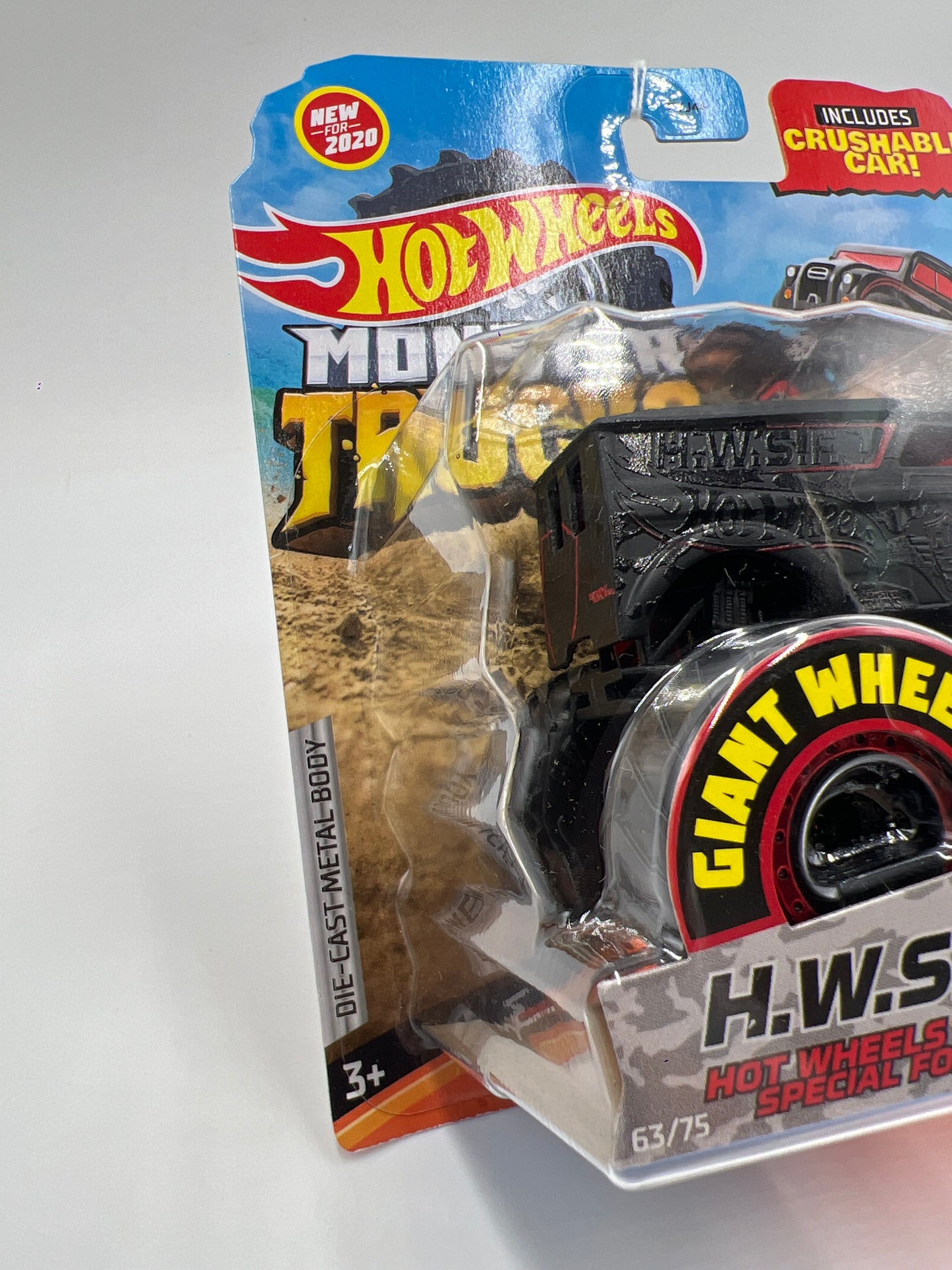 2020 Hot Wheels Monster Trucks Stealth Smashers #63 Hot Wheels Special Forces 130i
