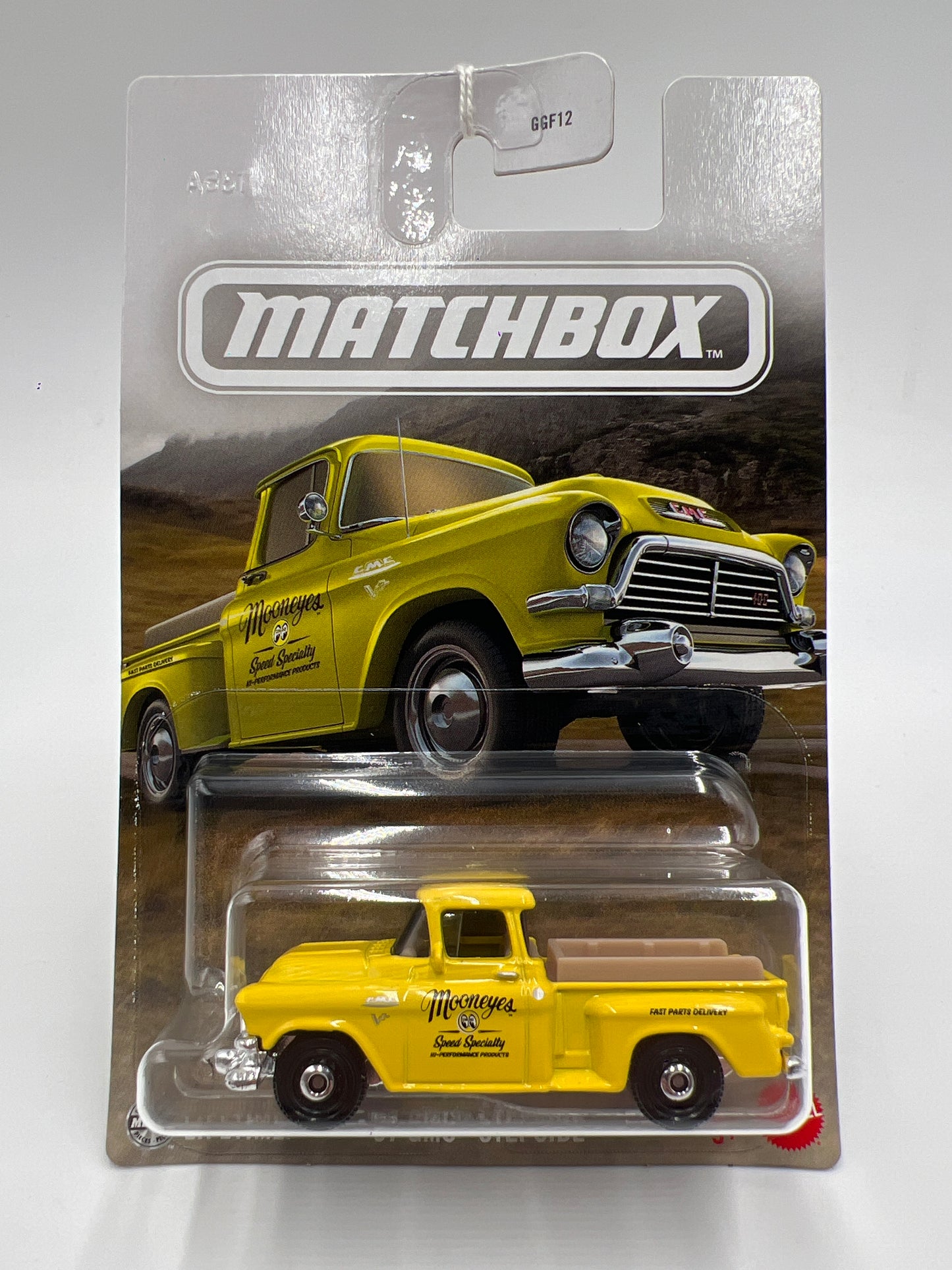 2025 Matchbox Parts Delivery Trucks #2 57 GMC Stepside Yellow Mooneyes 160K