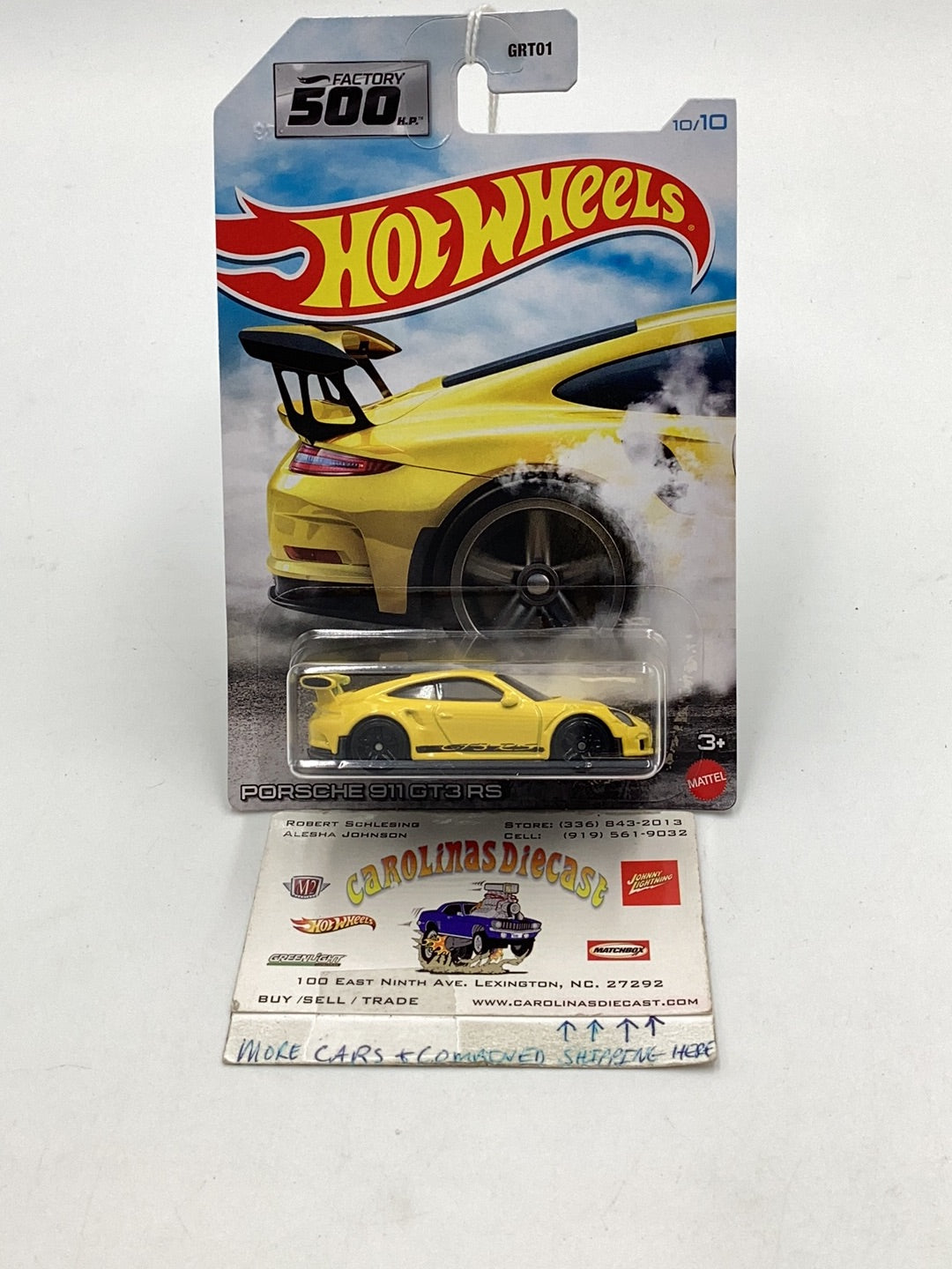 Hot wheels Factory 500 10/10 Porsche 911 GT3 RS 151E