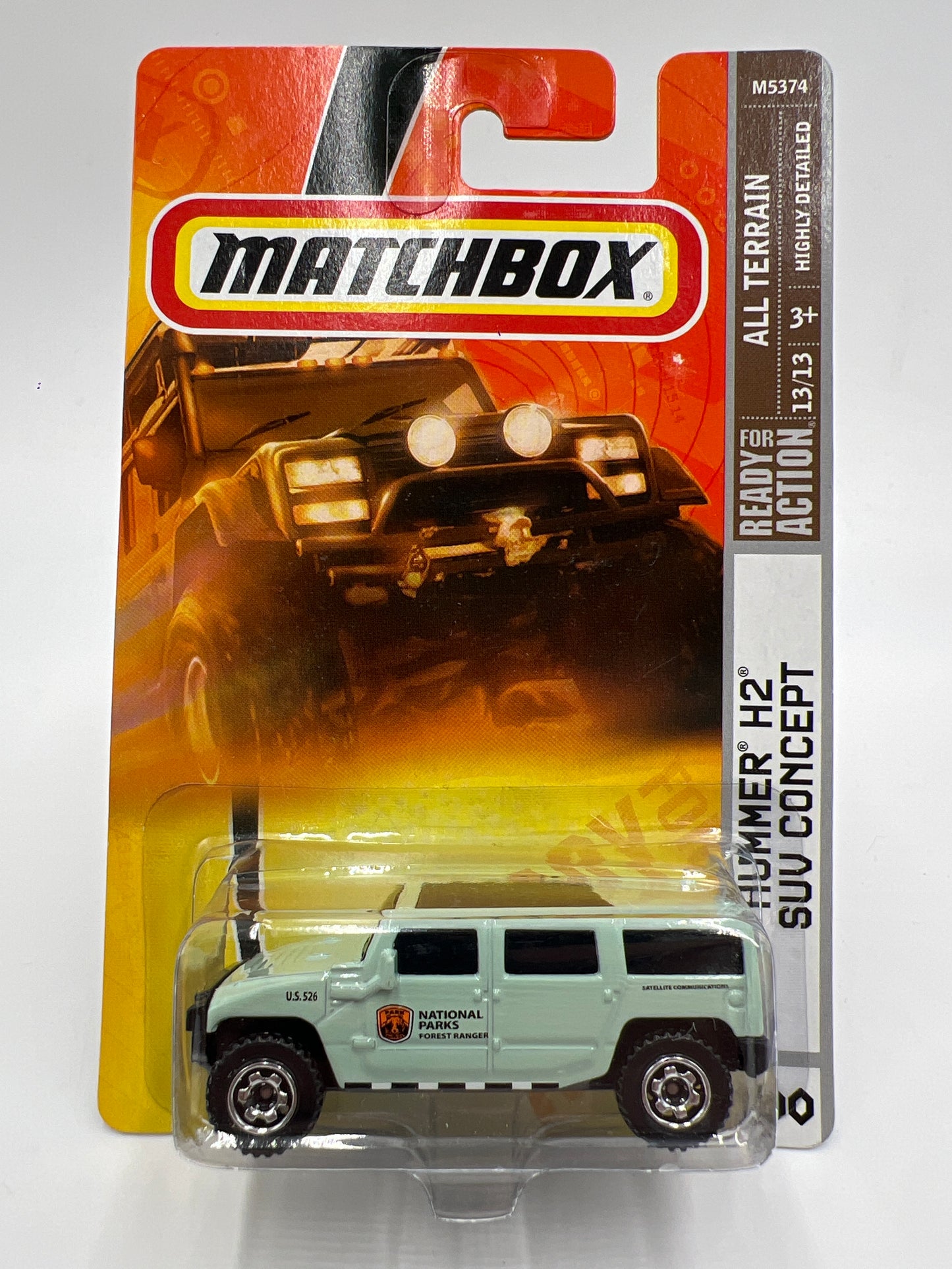 Matchbox All Terrain #100 National Parks Hummer H2 SUV Concept W/Protector